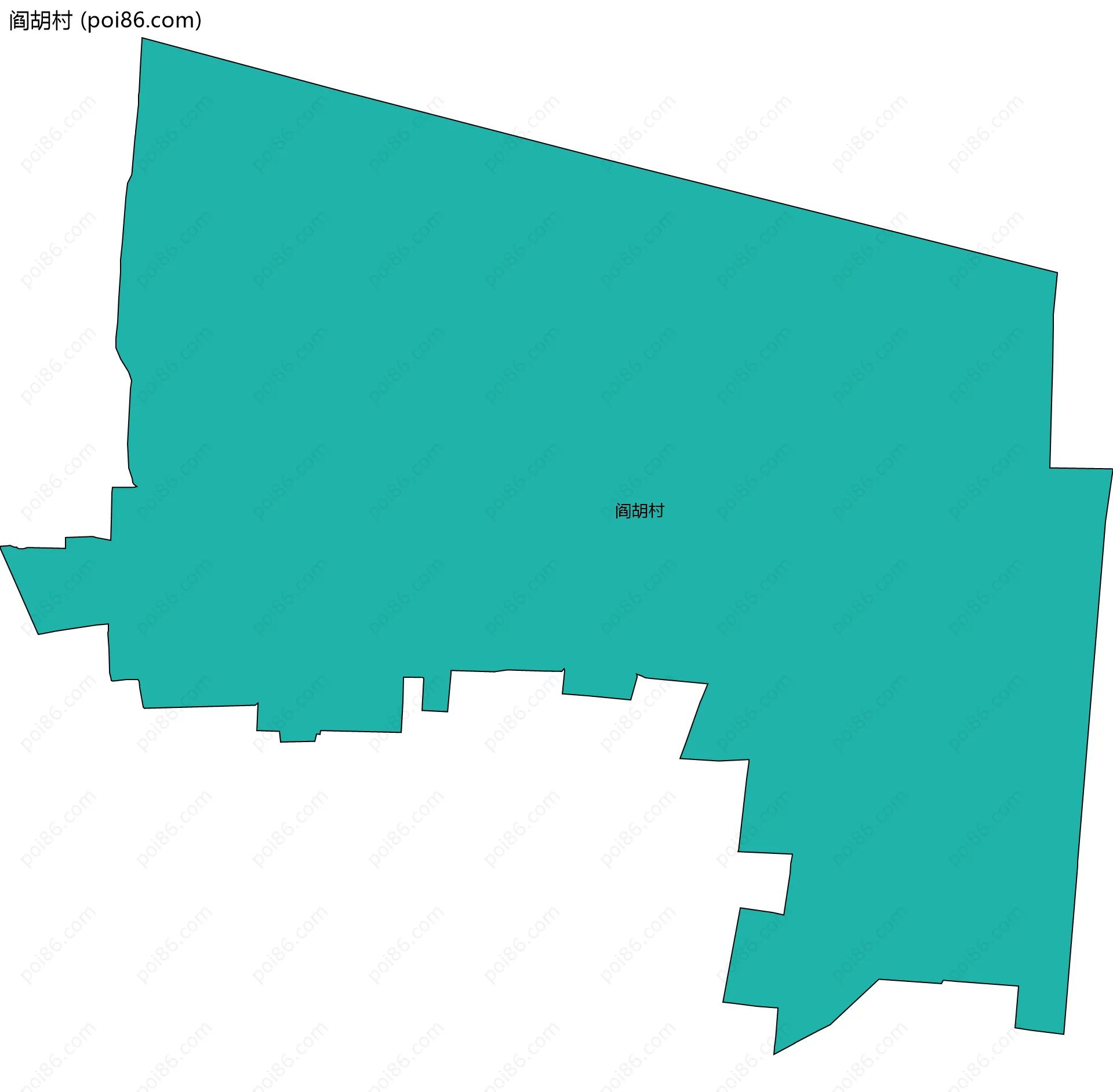 阎胡村边界地图