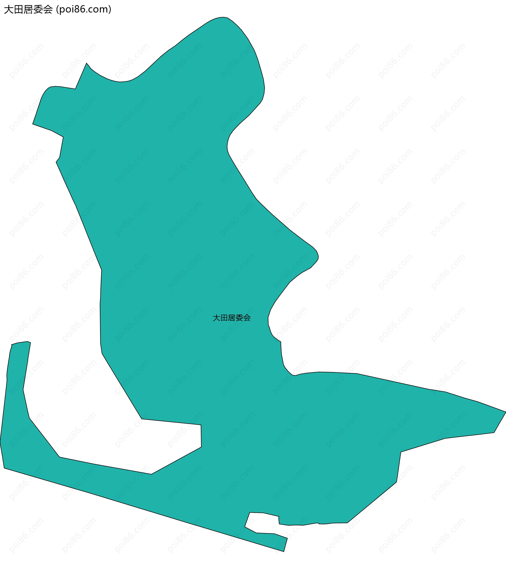 大田居委会边界地图