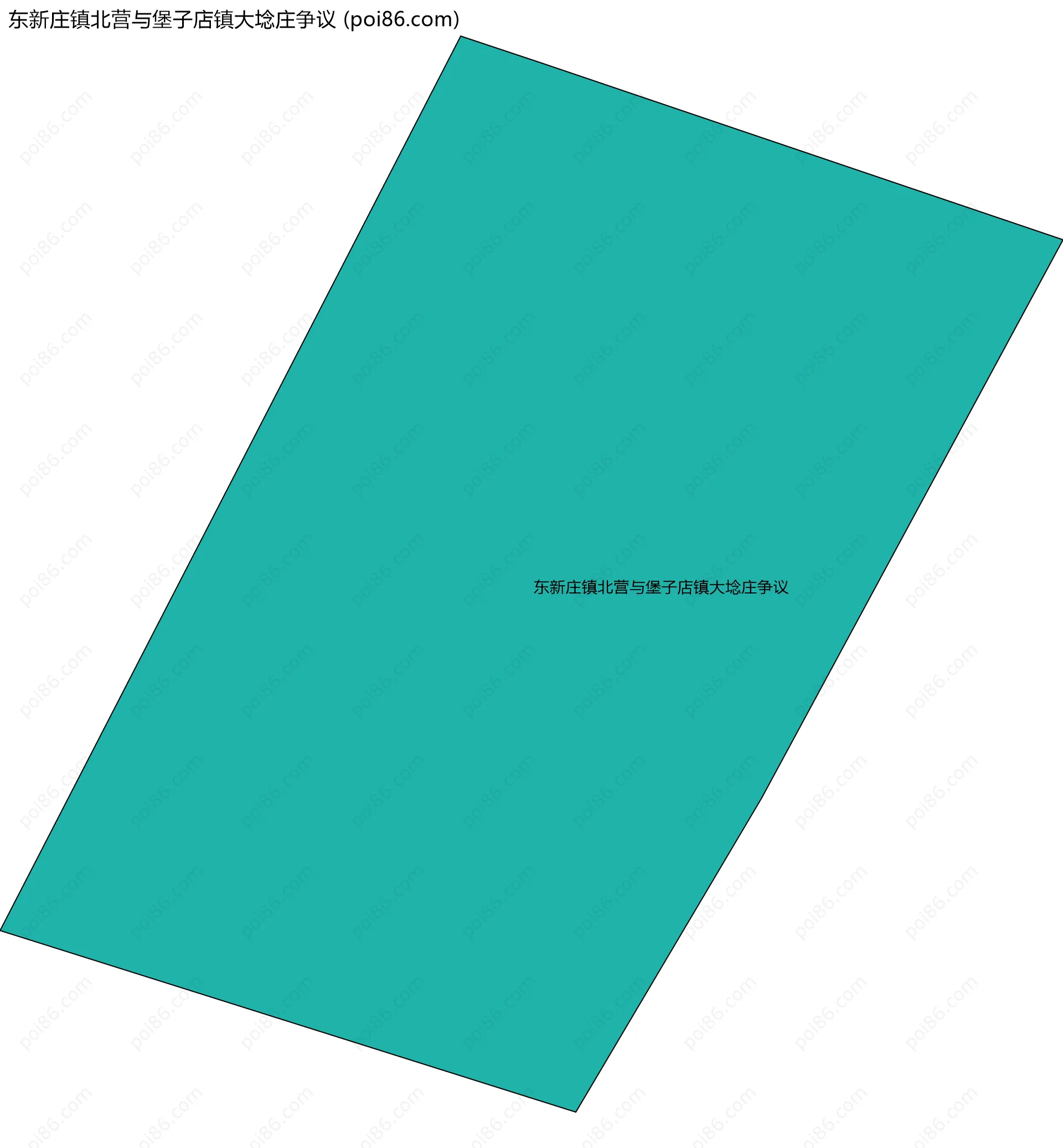 东新庄镇北营与堡子店镇大埝庄争议边界地图