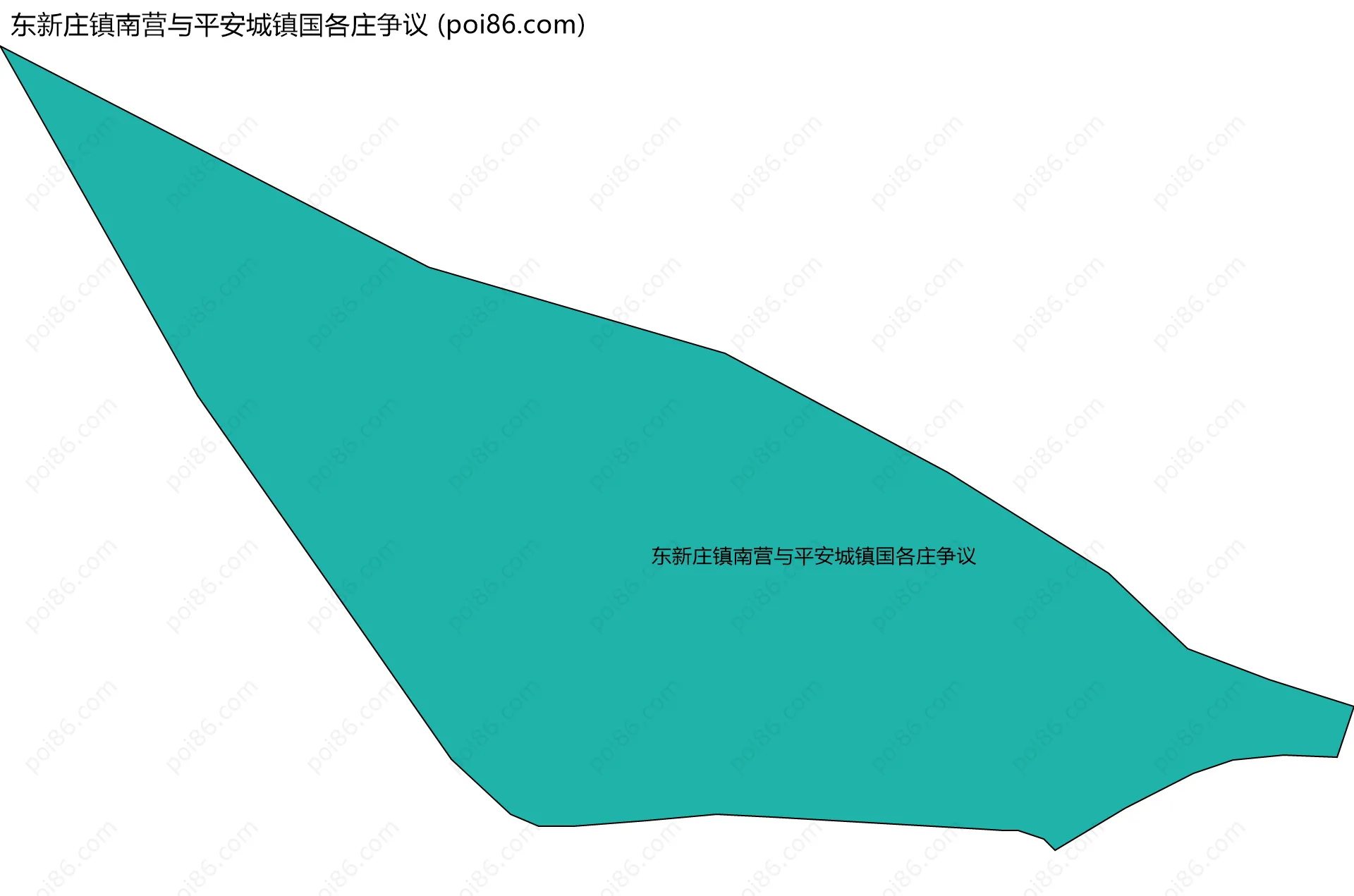 东新庄镇南营与平安城镇国各庄争议边界地图