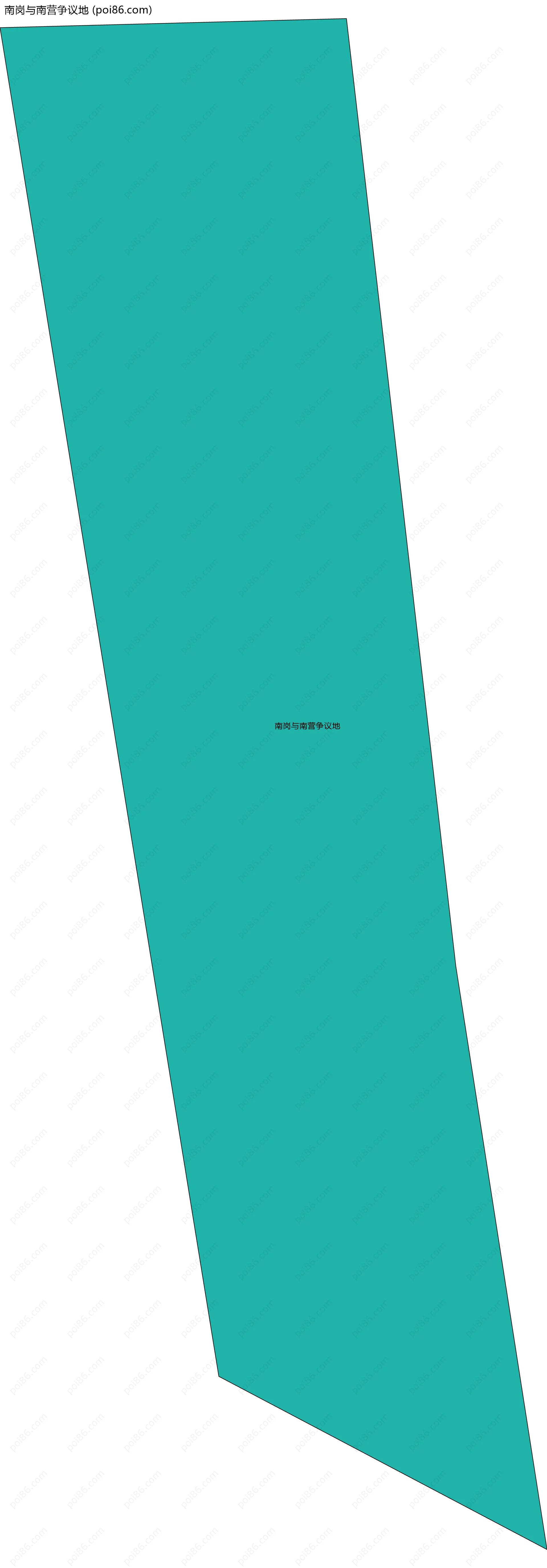 南岗与南营争议地边界地图