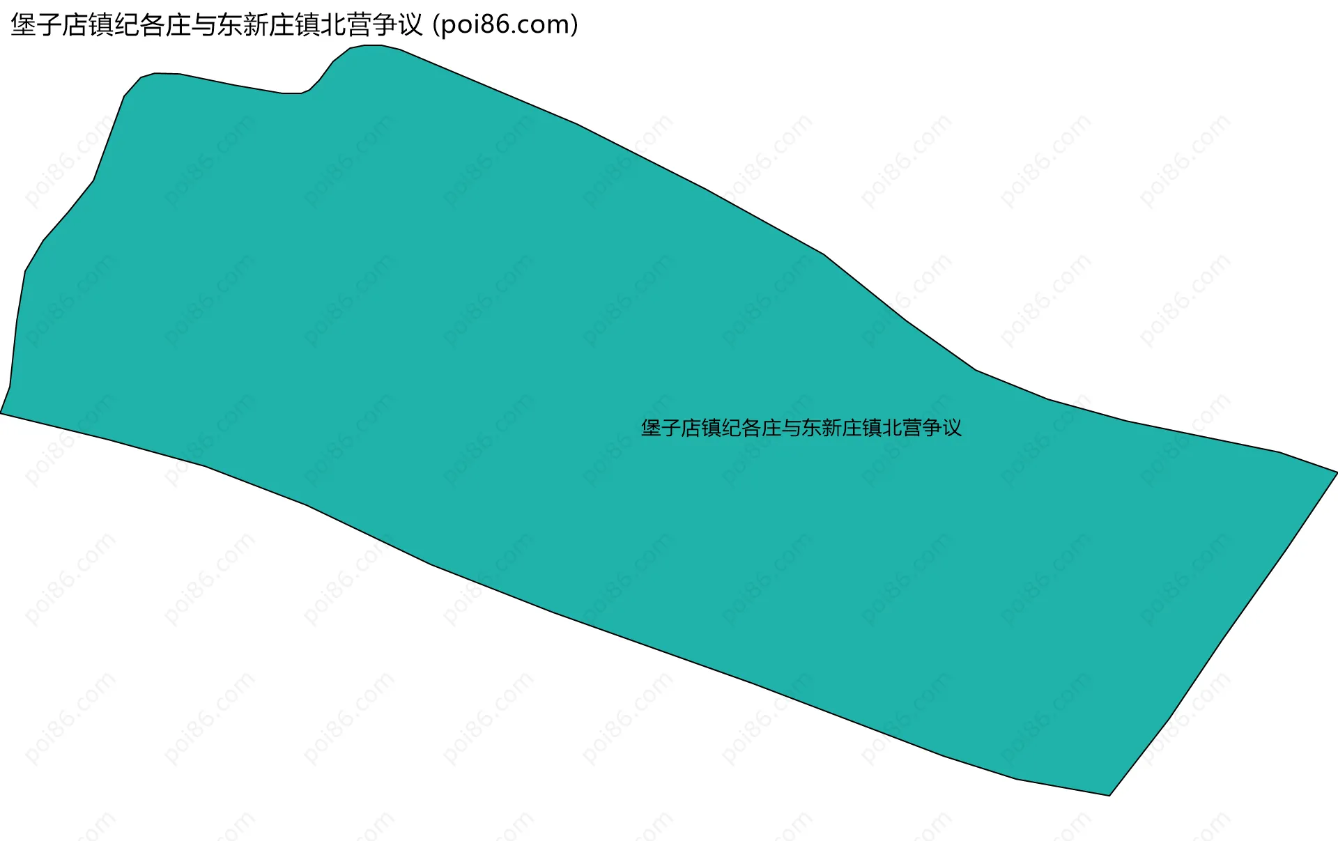 堡子店镇纪各庄与东新庄镇北营争议边界地图