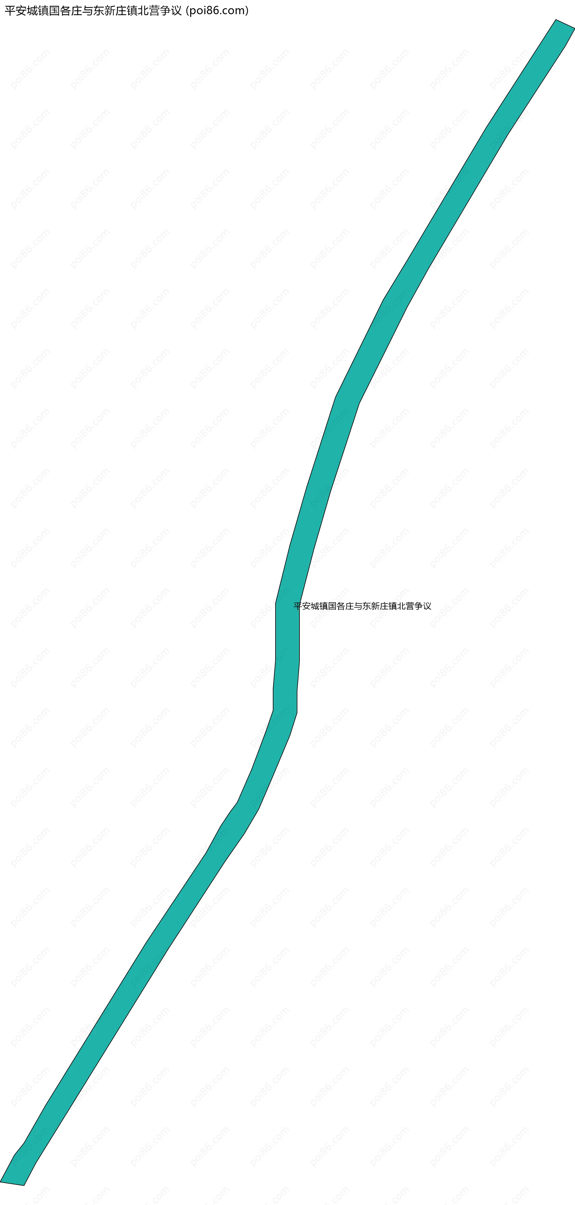 平安城镇国各庄与东新庄镇北营争议边界地图