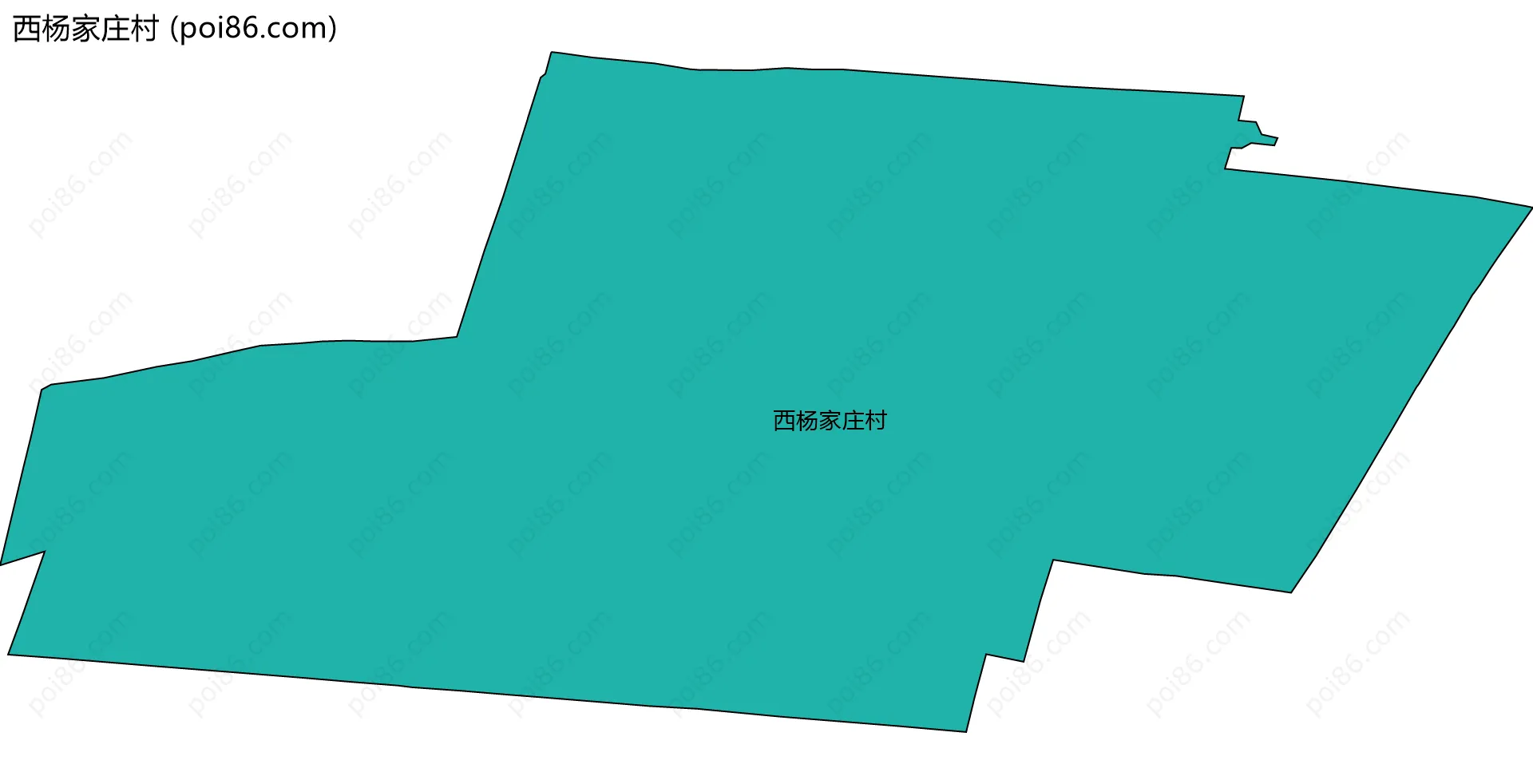西杨家庄村边界地图
