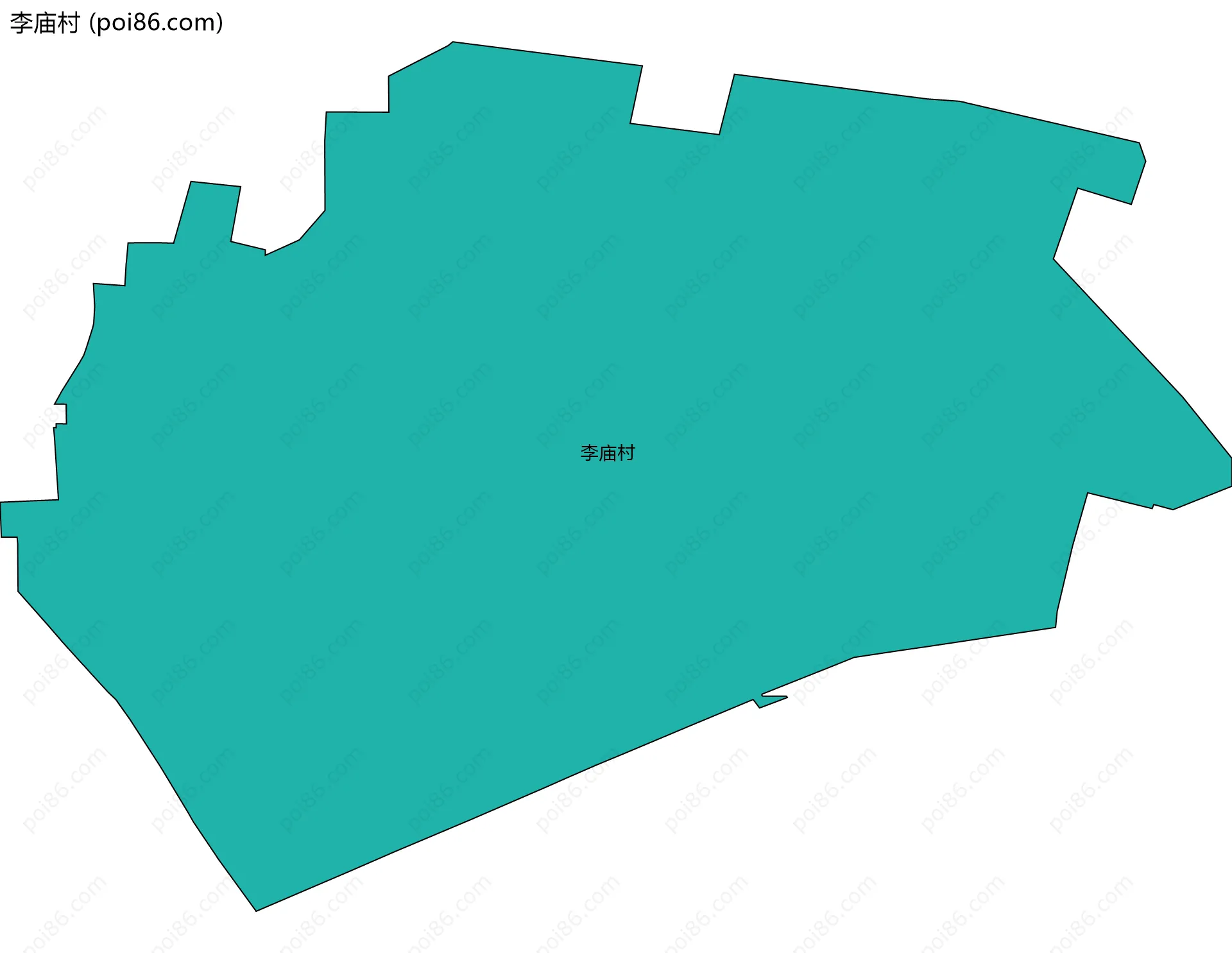 李庙村边界地图