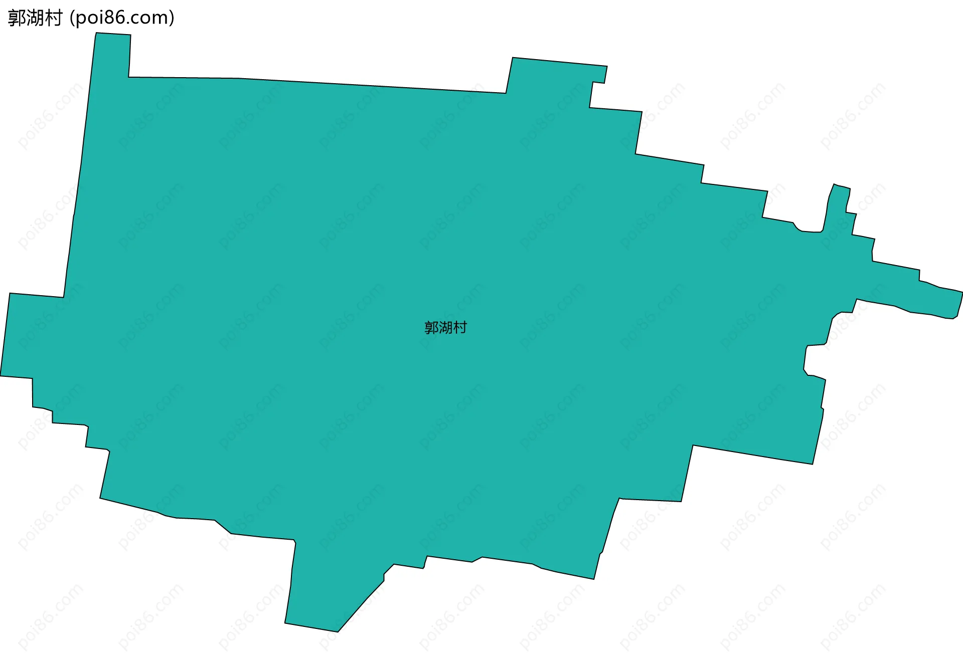 郭湖村边界地图