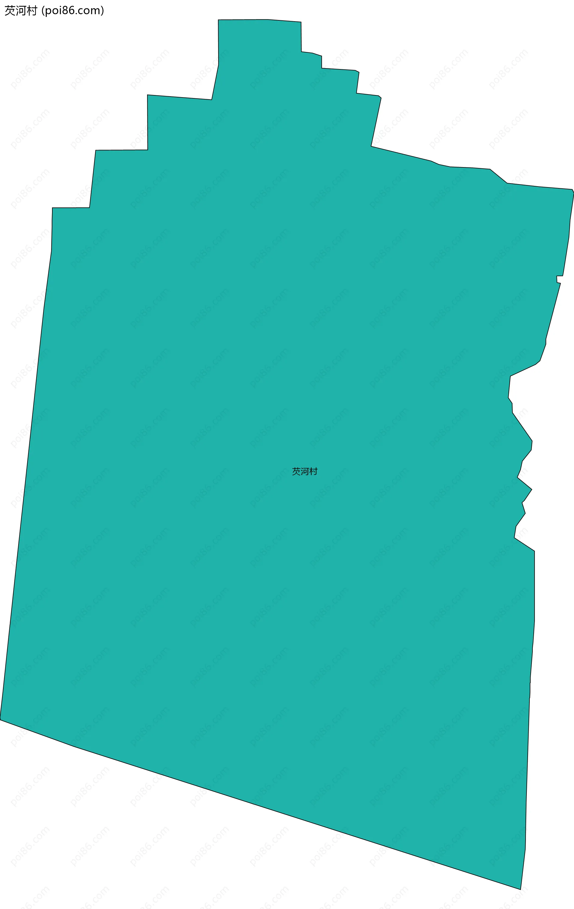 芡河村边界地图