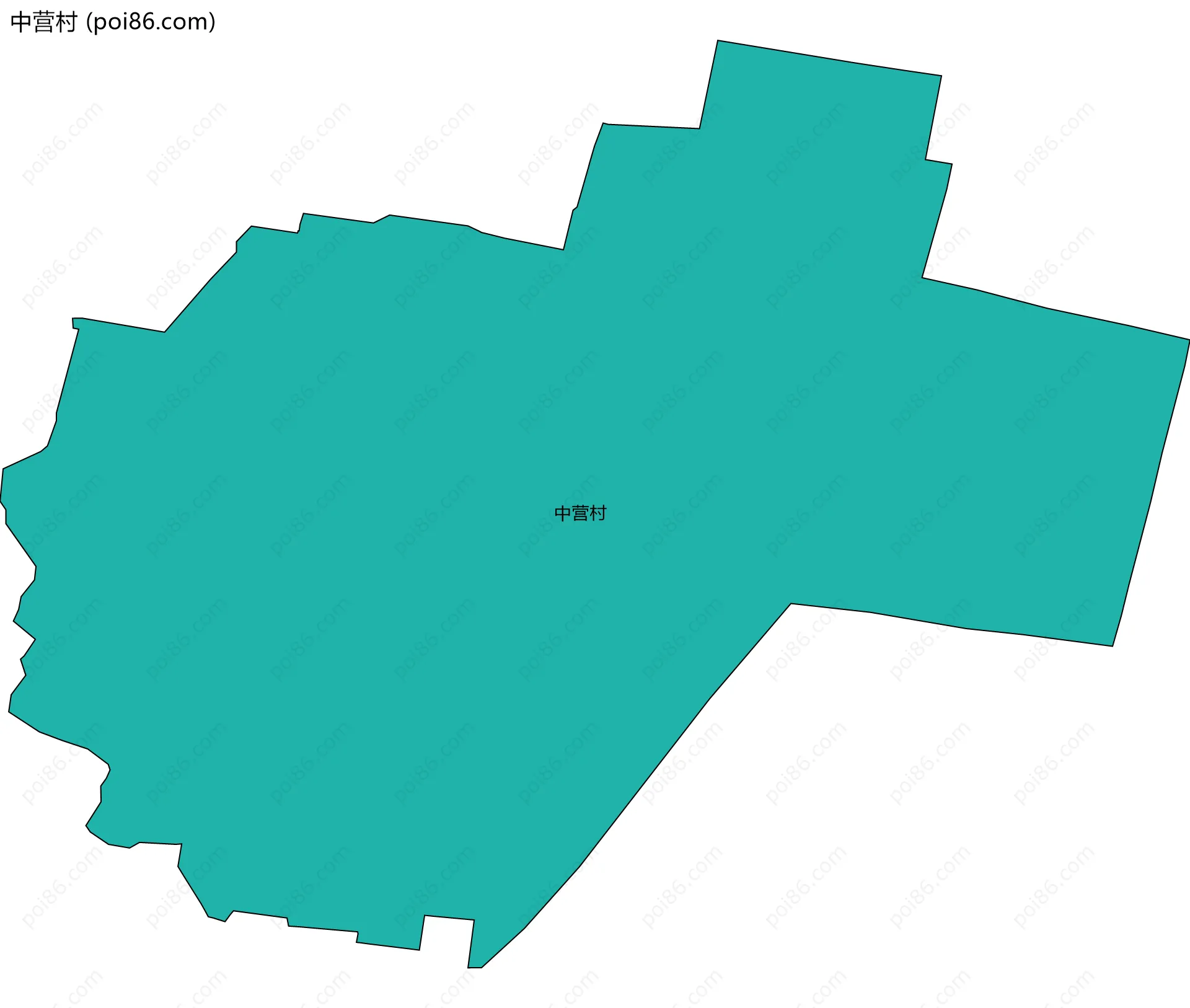 中营村边界地图