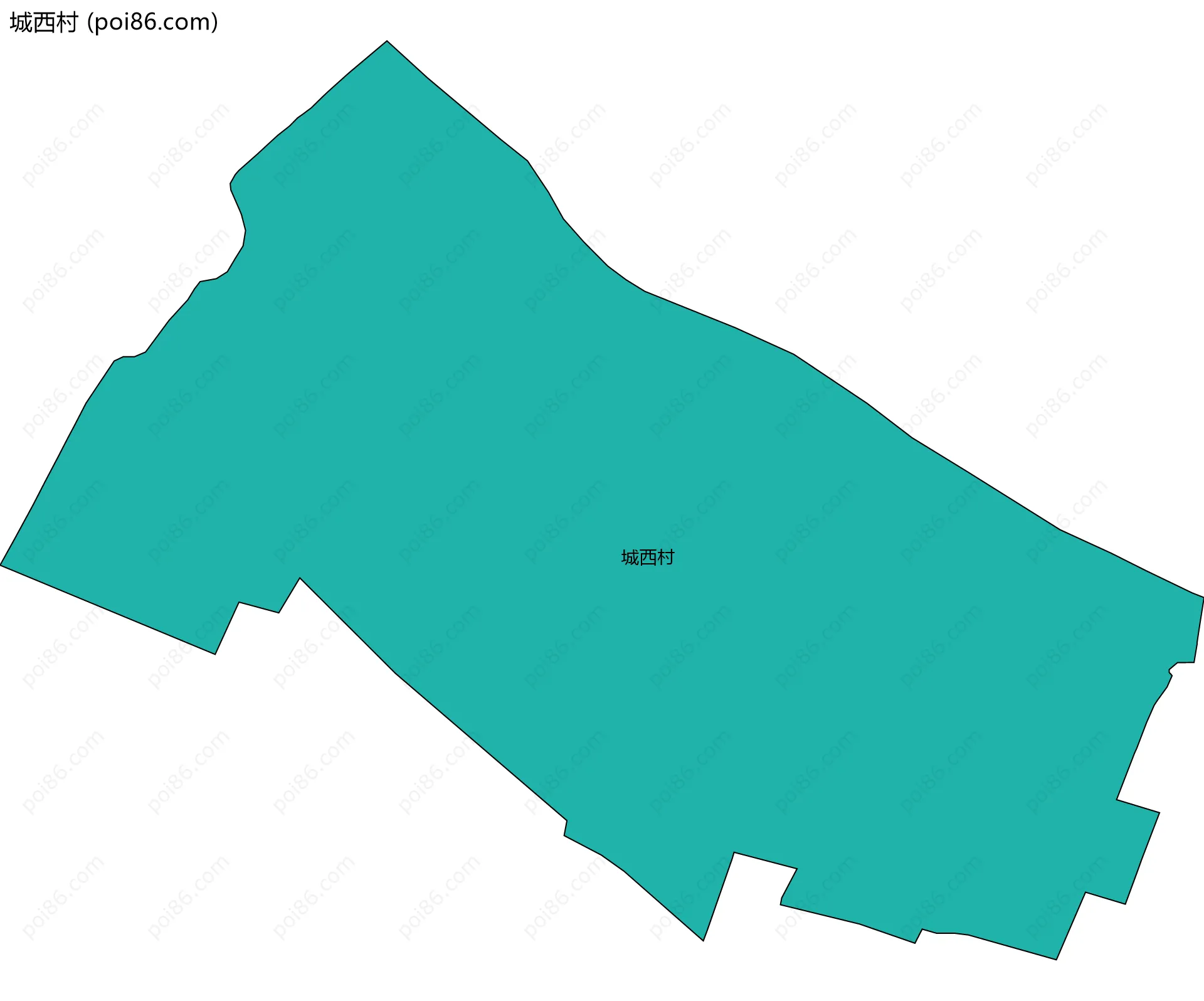 城西村边界地图