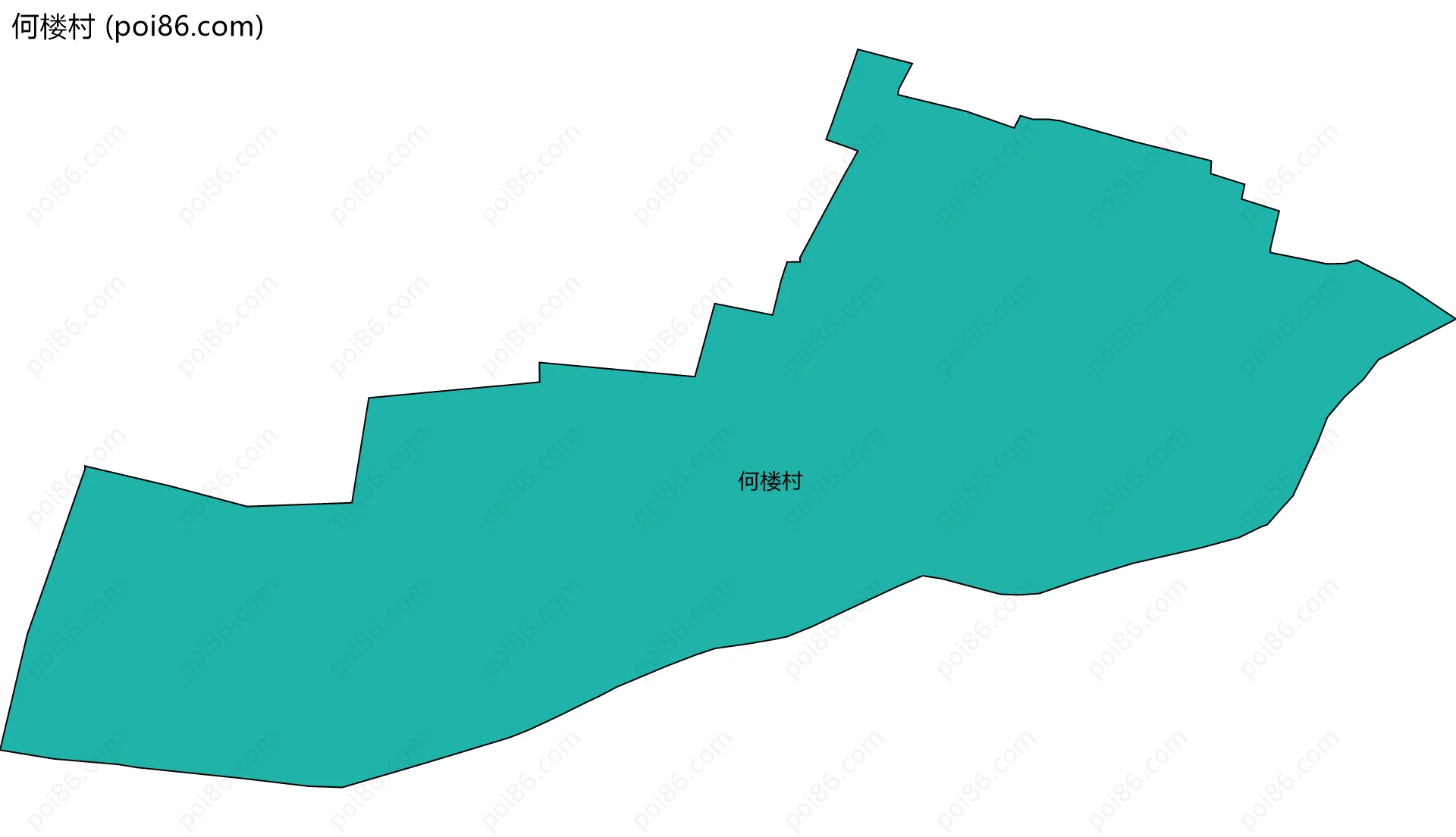 何楼村边界地图
