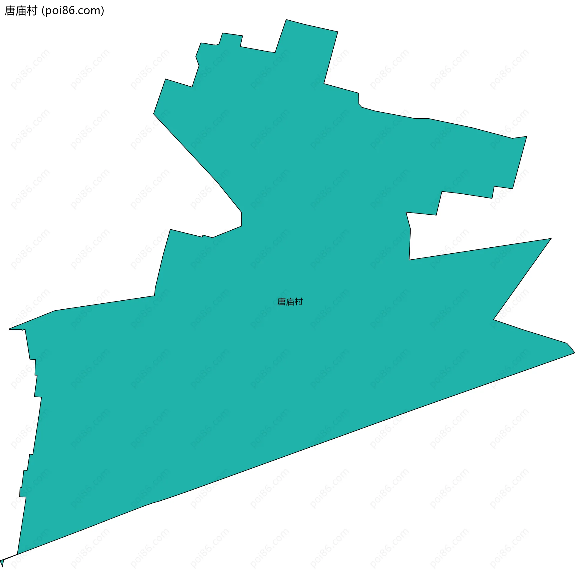 唐庙村边界地图