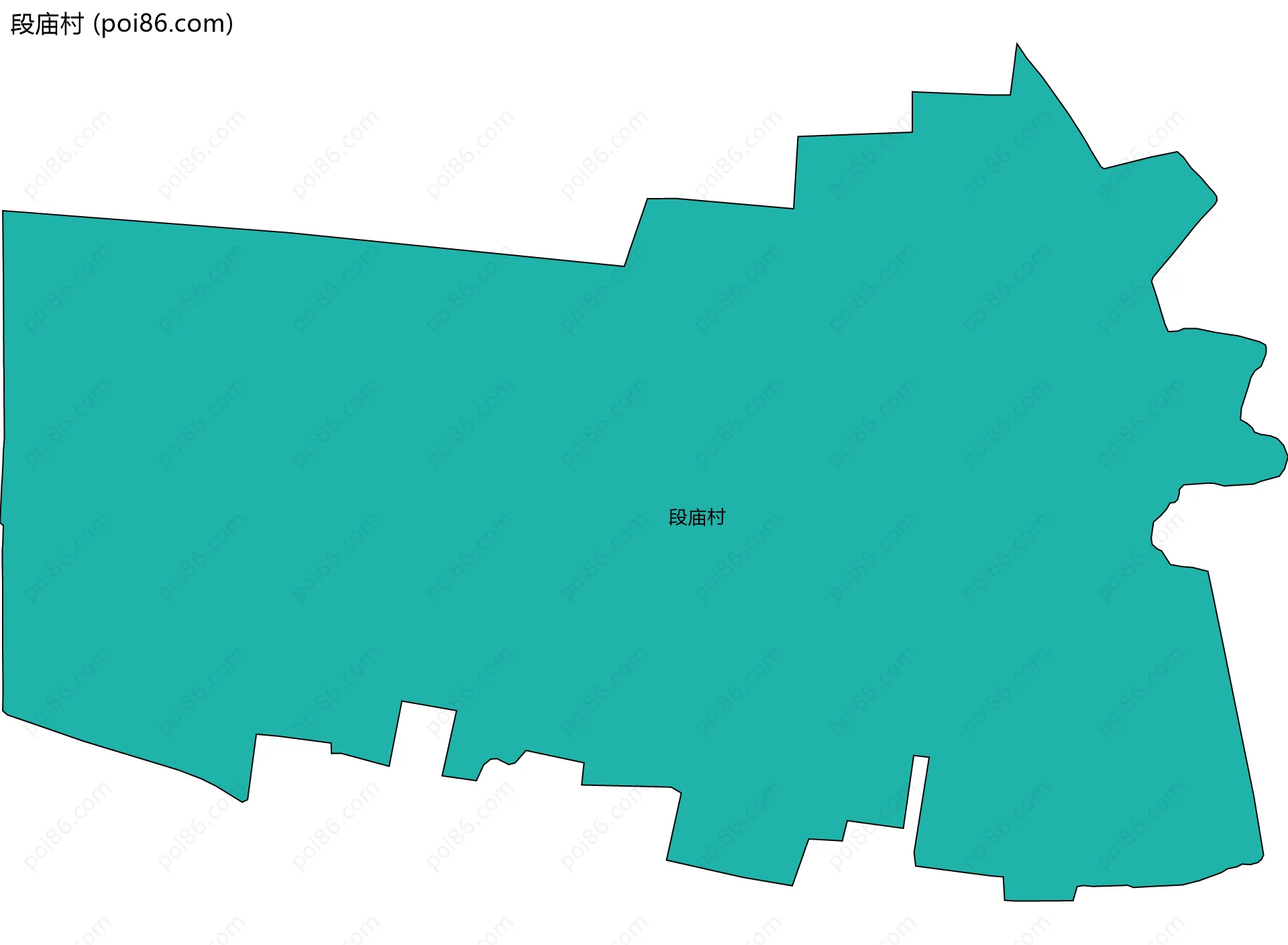段庙村边界地图
