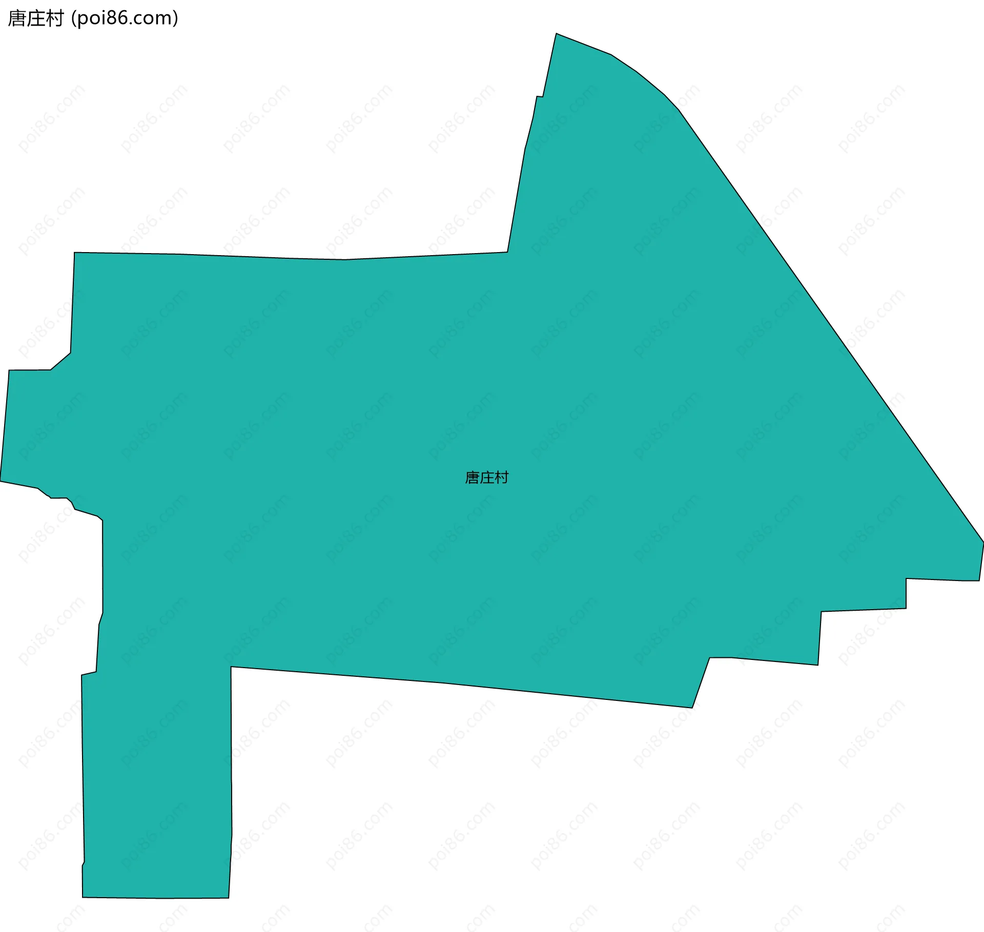唐庄村边界地图