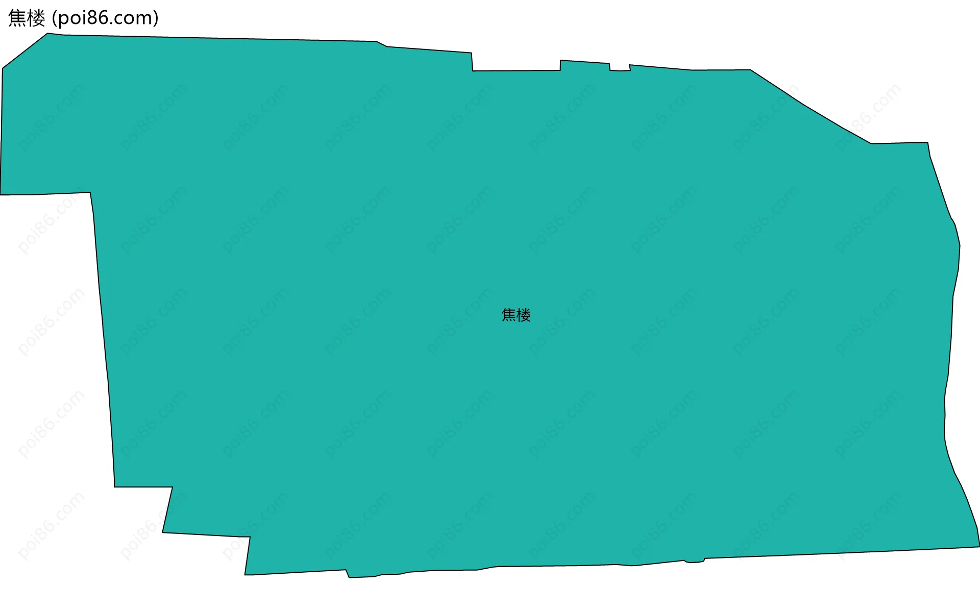 焦楼边界地图