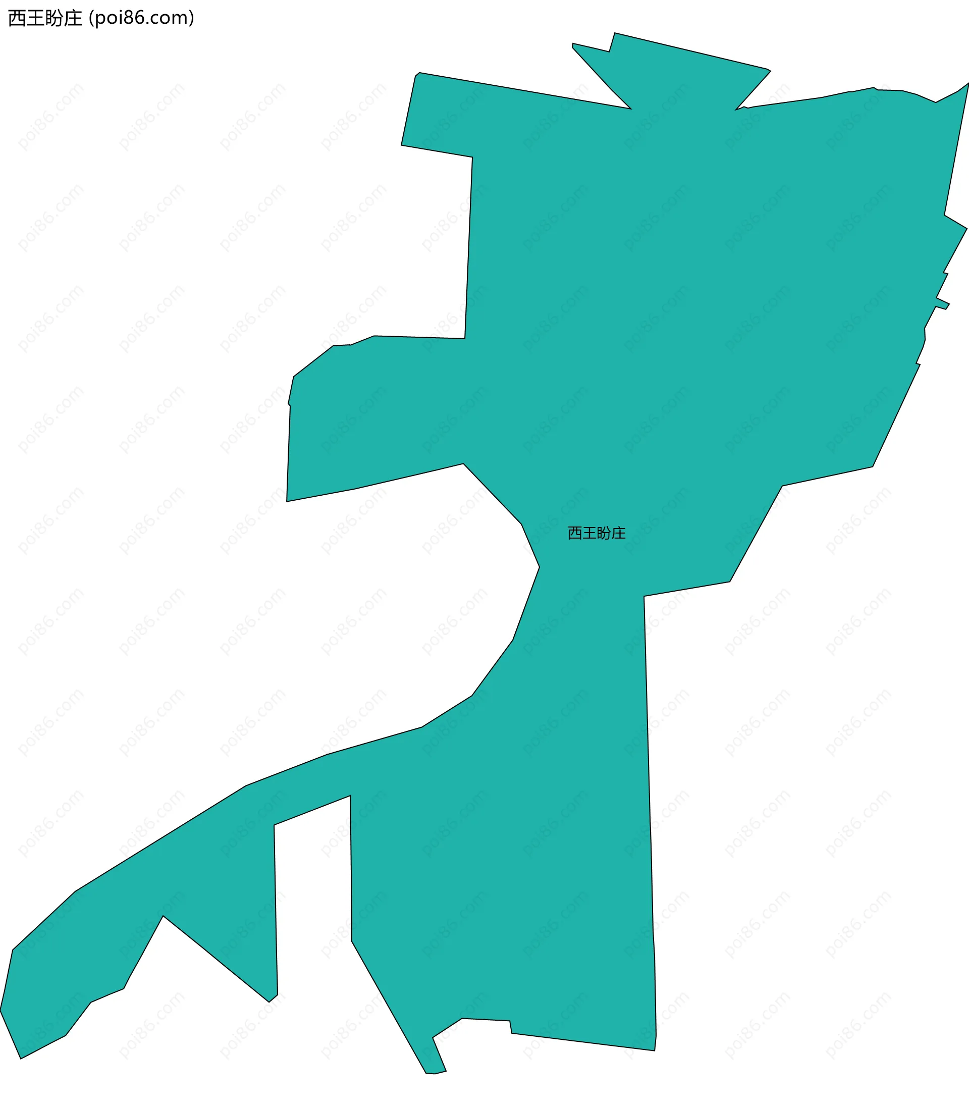 西王盼庄边界地图