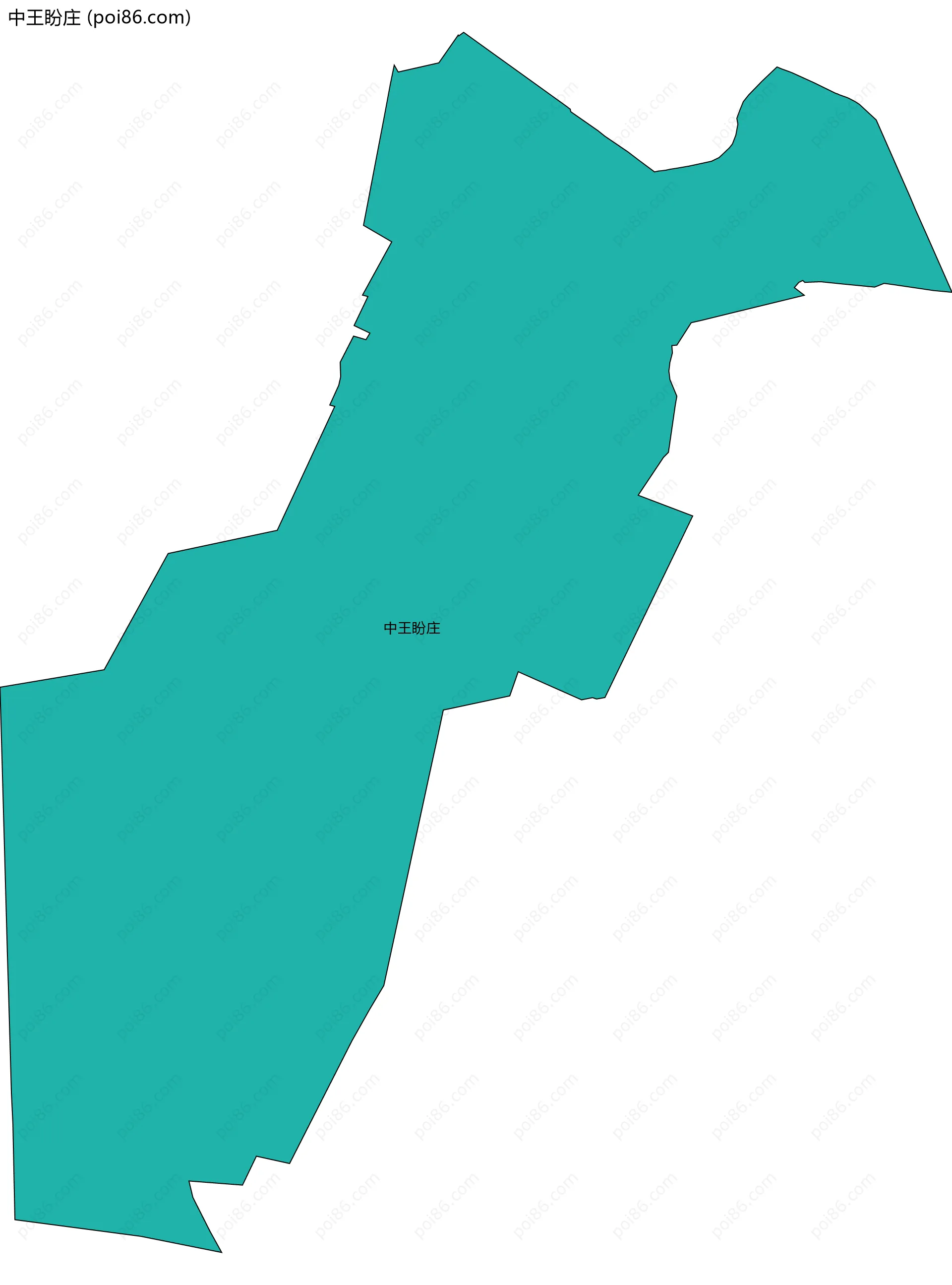 中王盼庄边界地图