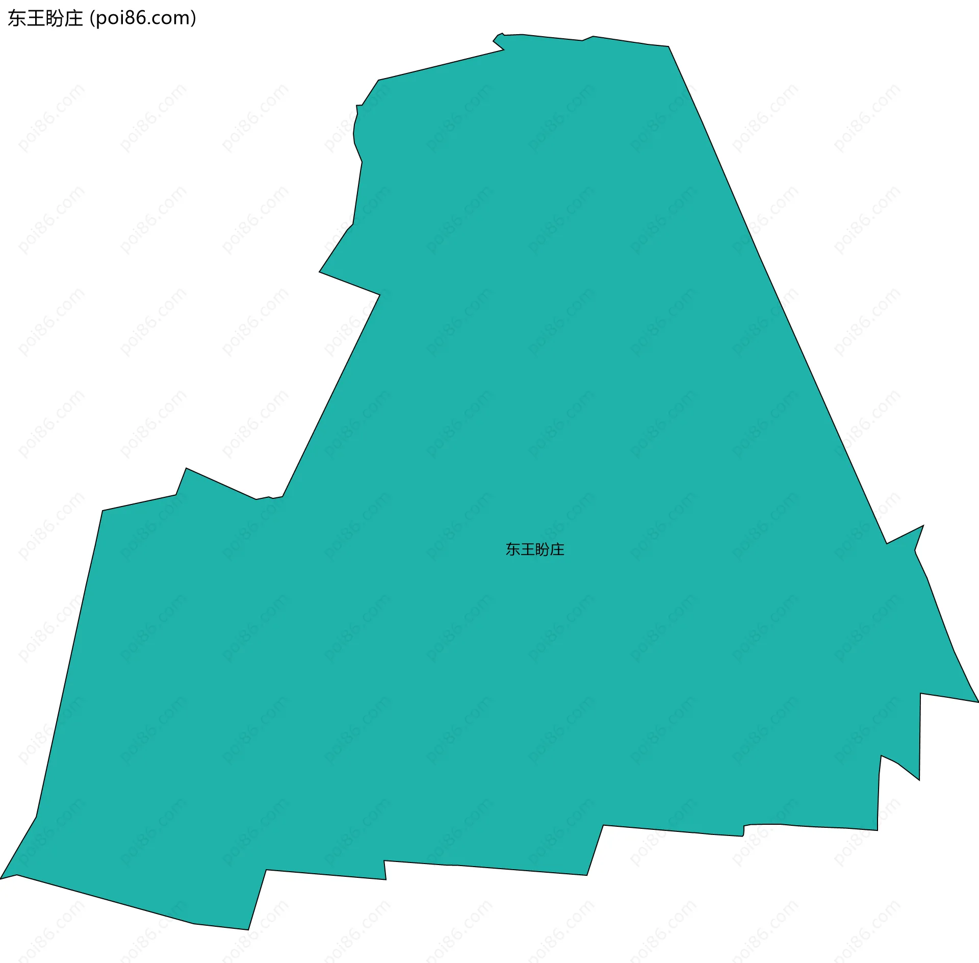 东王盼庄边界地图