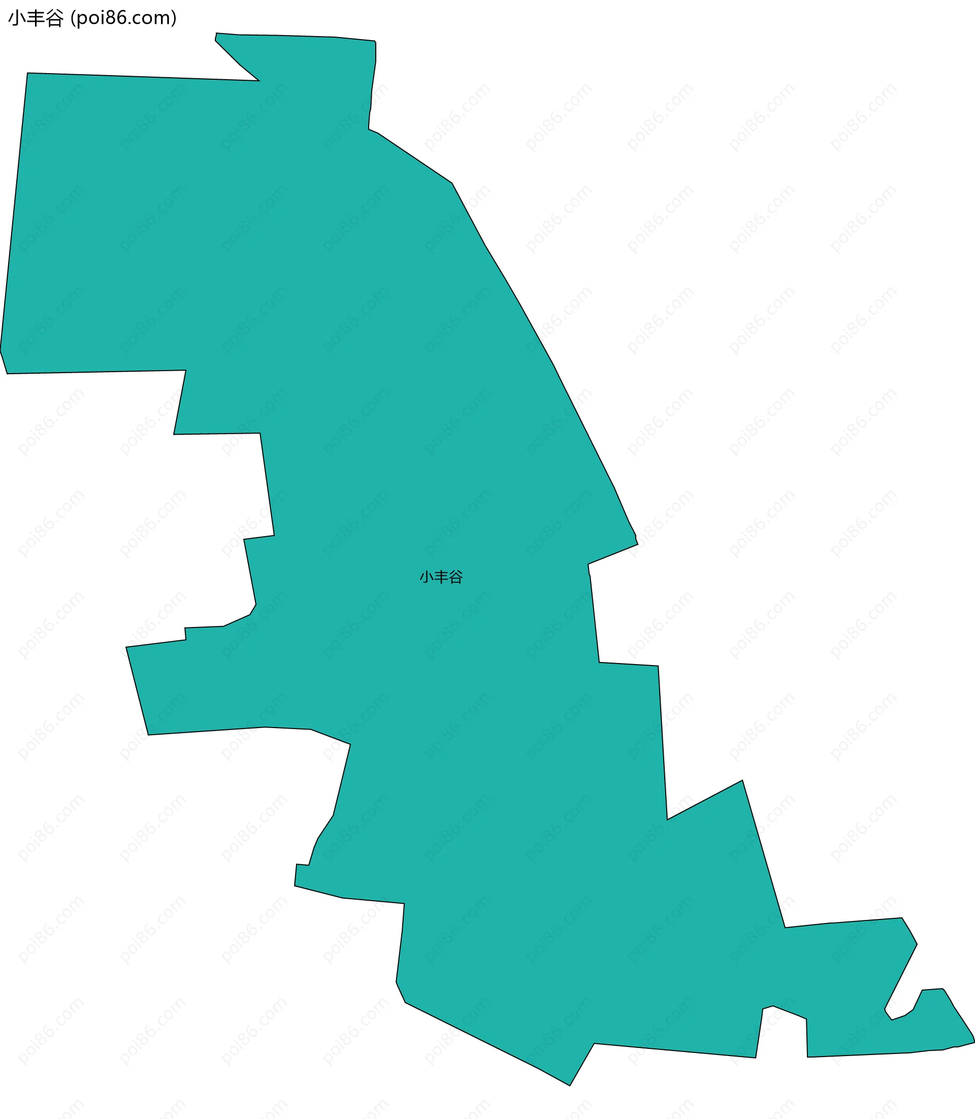 小丰谷边界地图