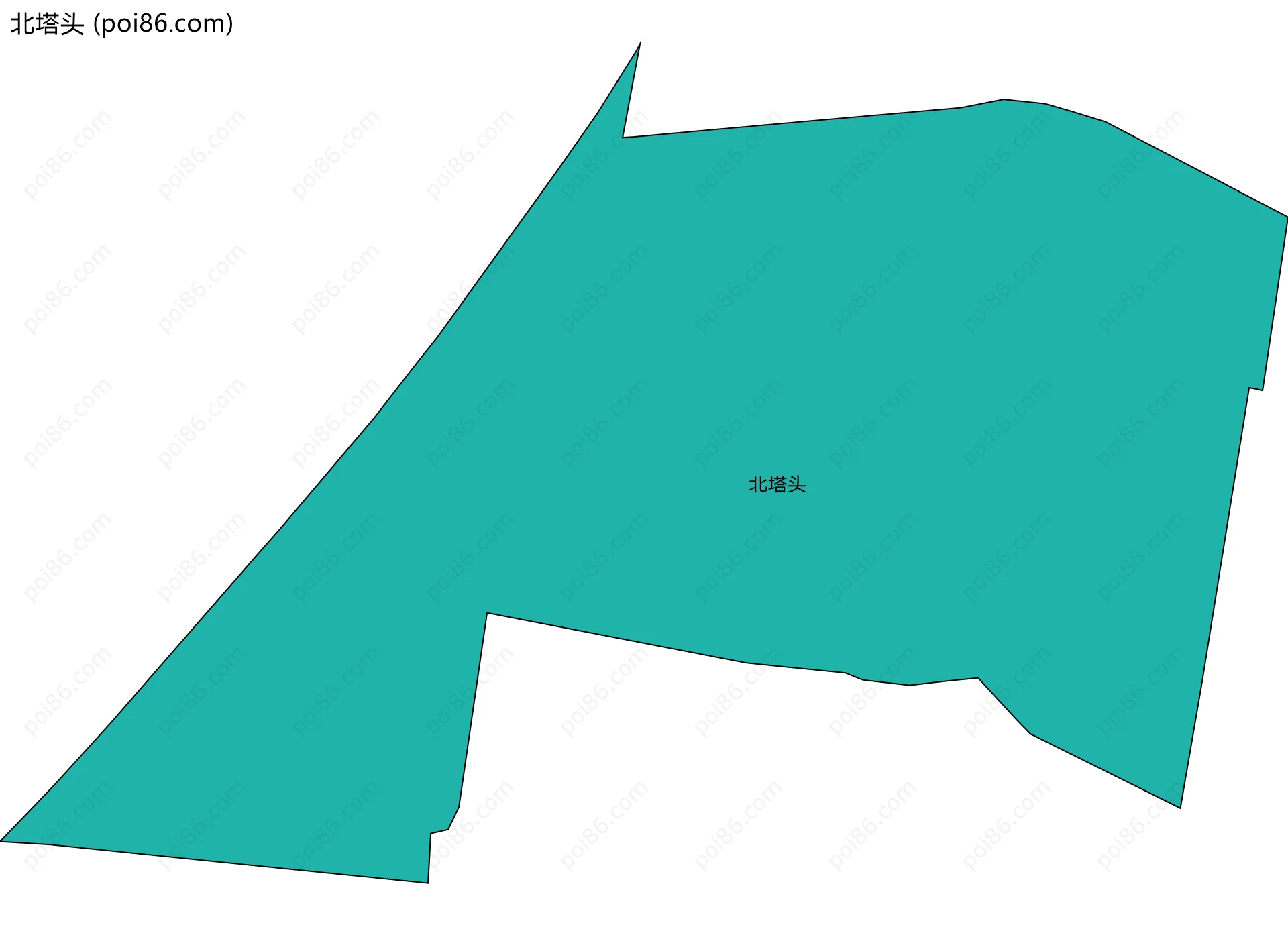 北塔头边界地图