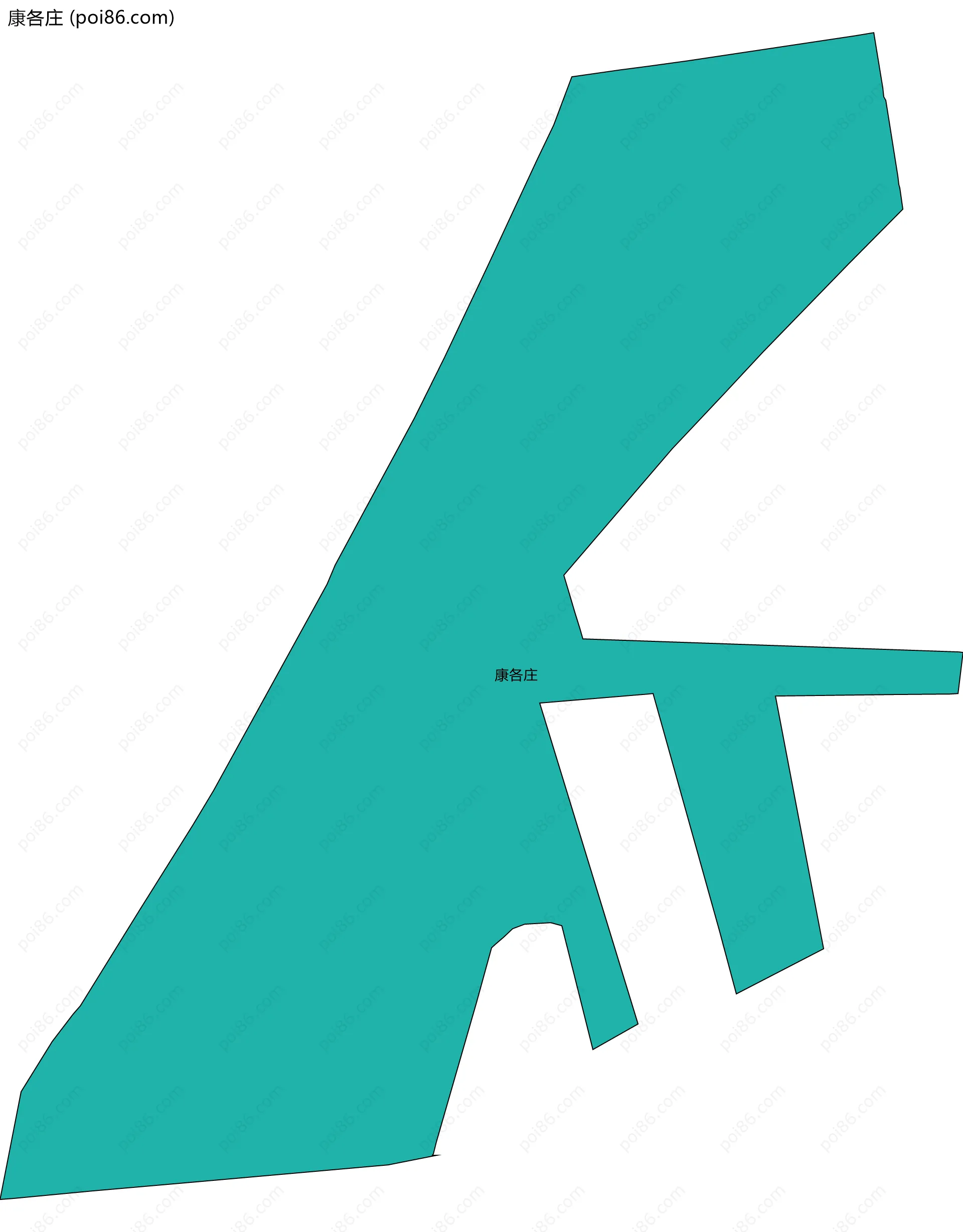 康各庄边界地图