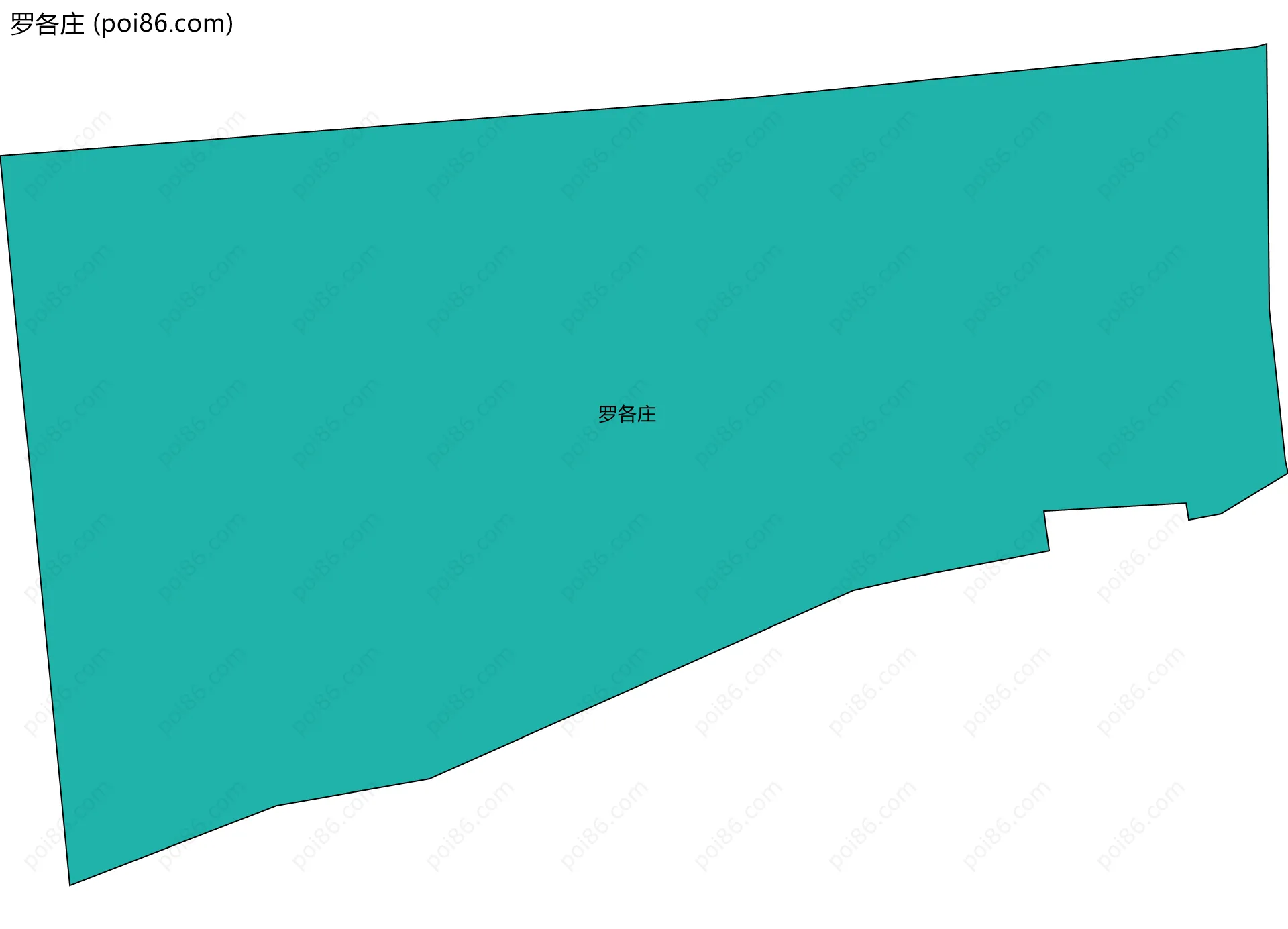 罗各庄边界地图
