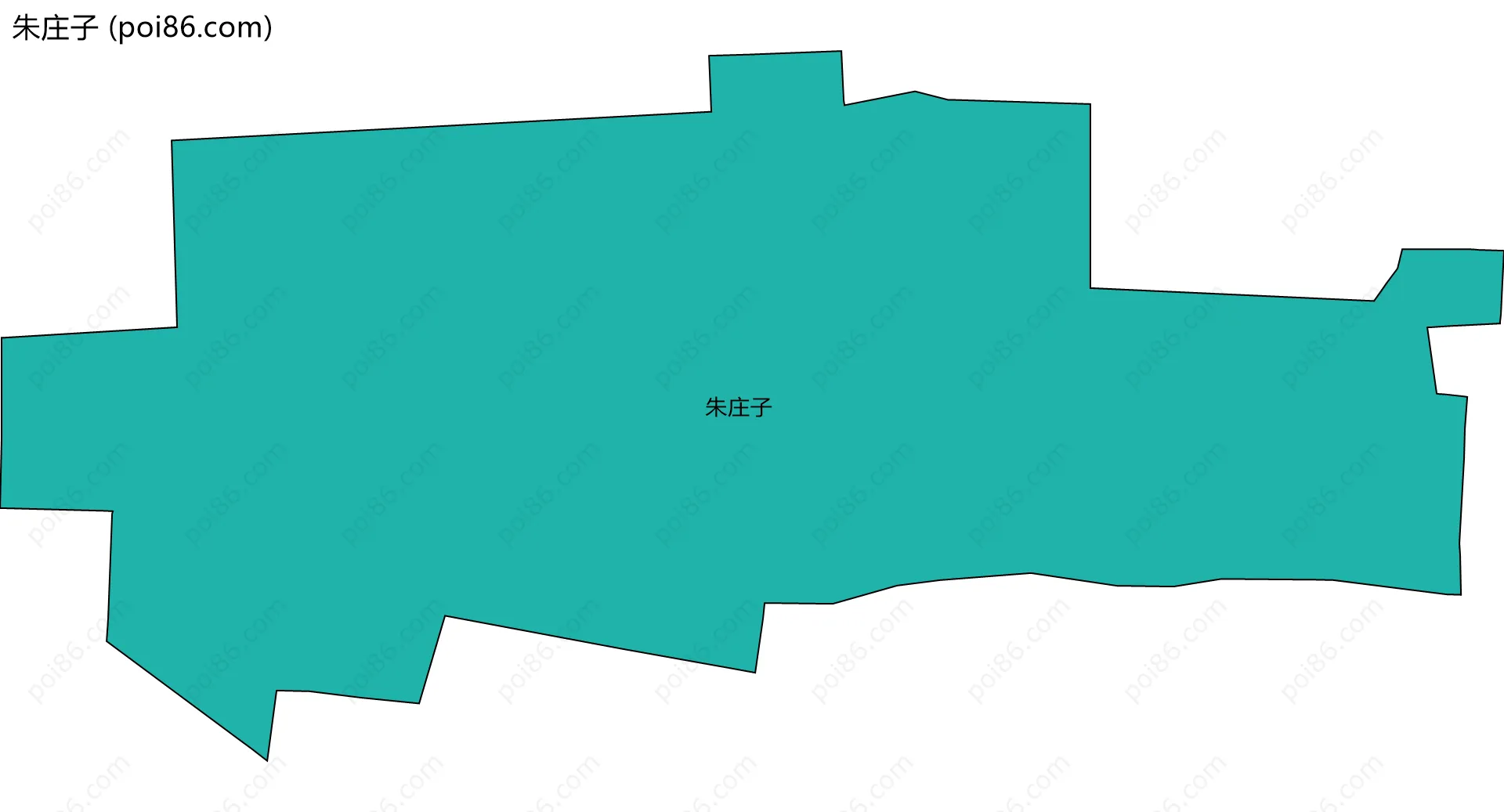 朱庄子边界地图