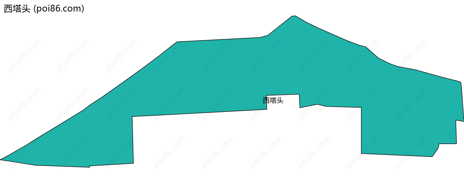 西塔头边界地图