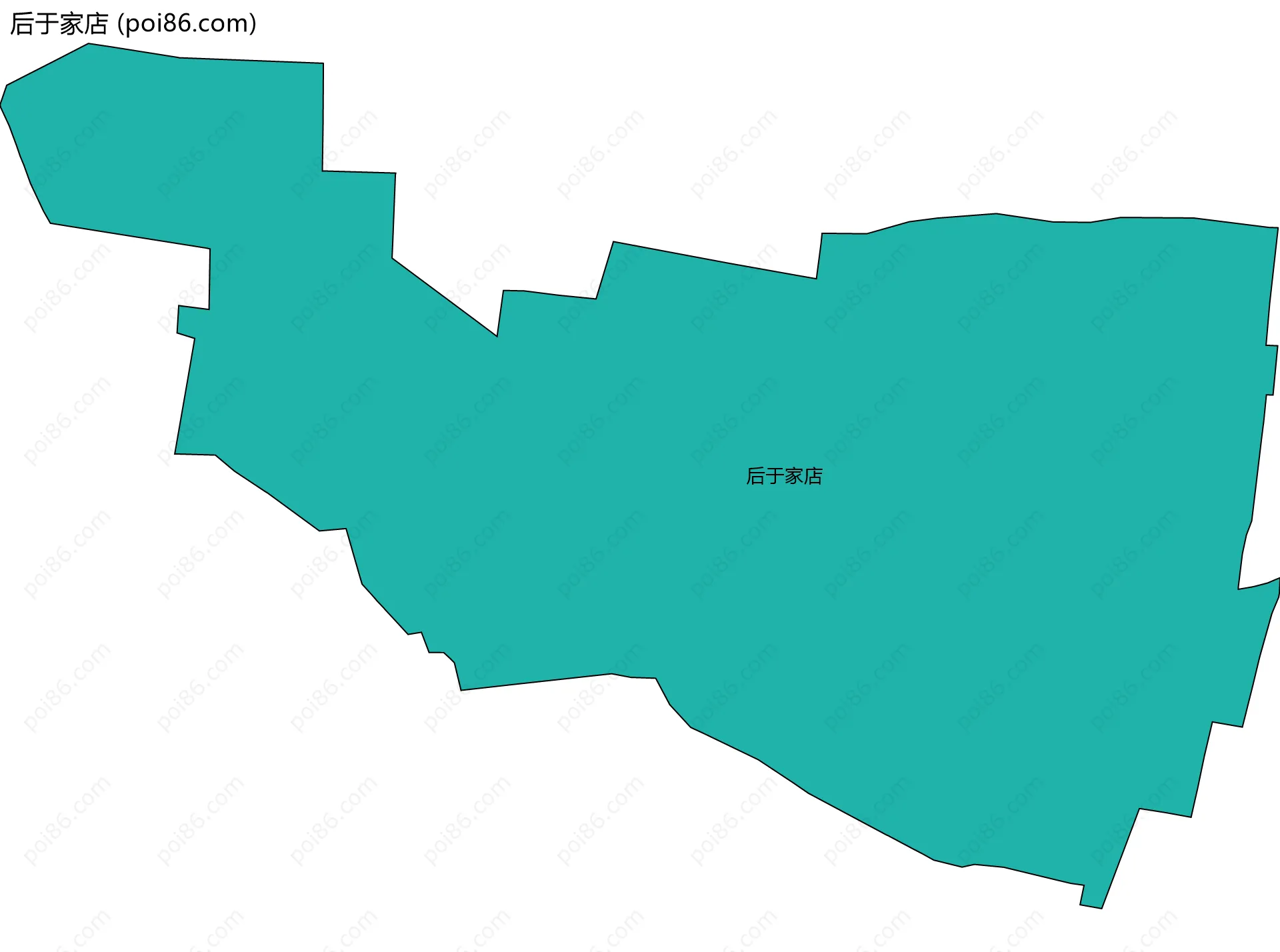 后于家店边界地图