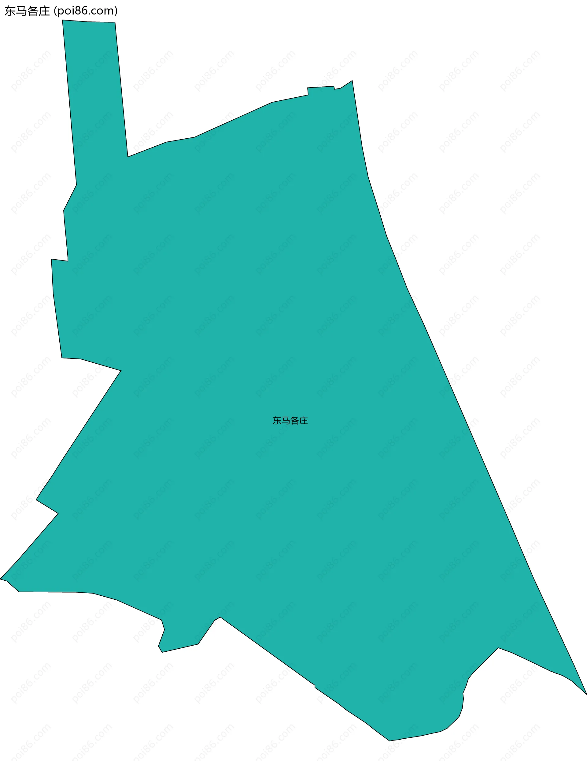 东马各庄边界地图