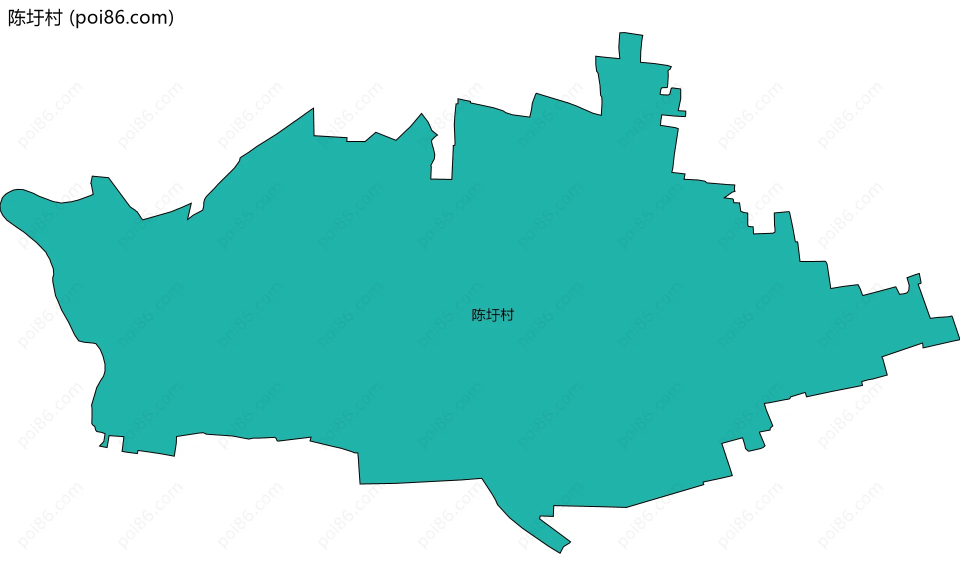 陈圩村边界地图