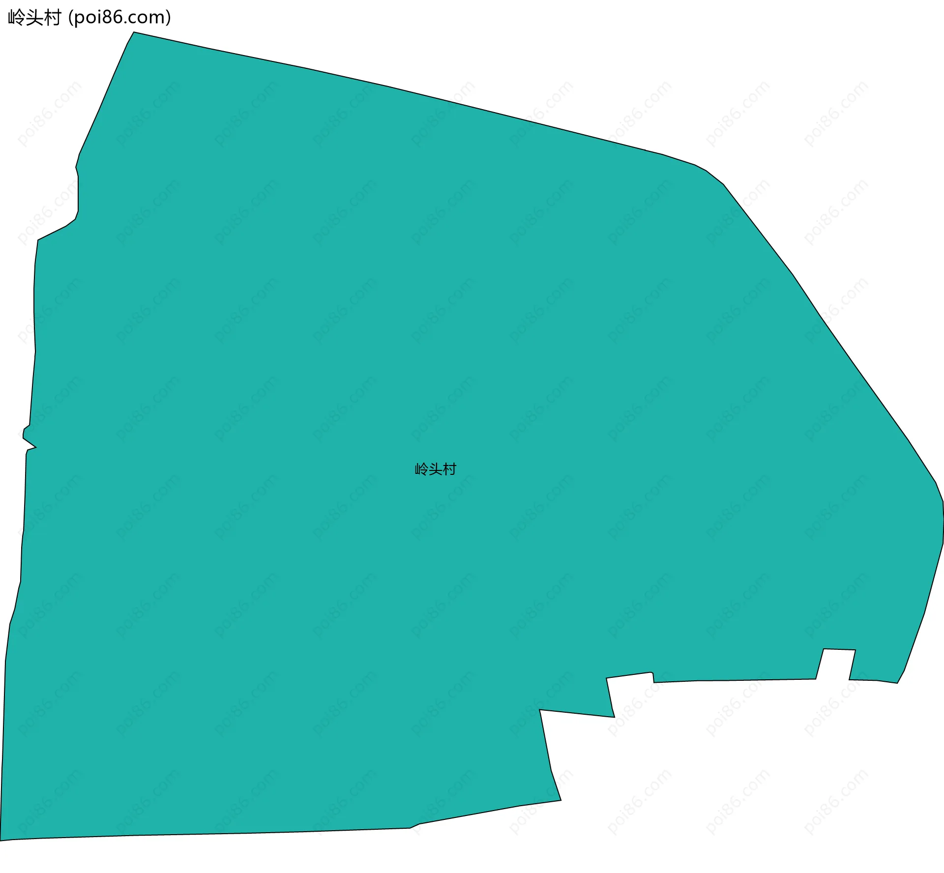 岭头村边界地图