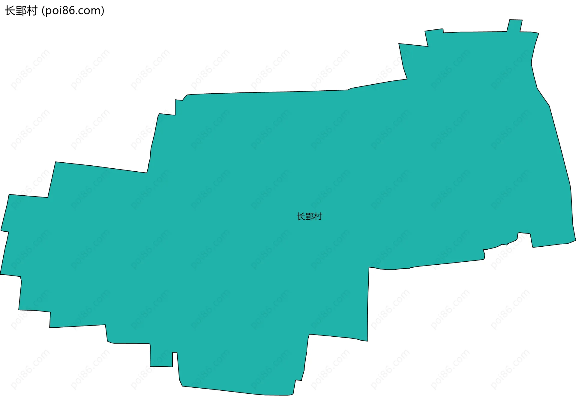 长郢村边界地图