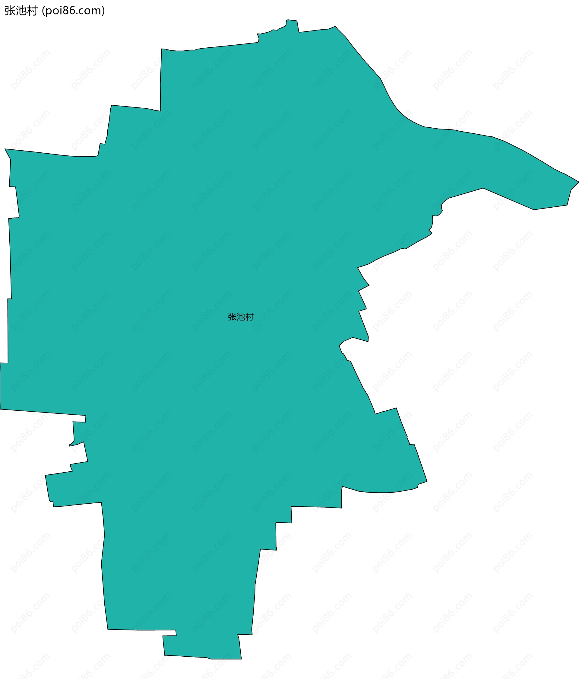 张池村边界地图