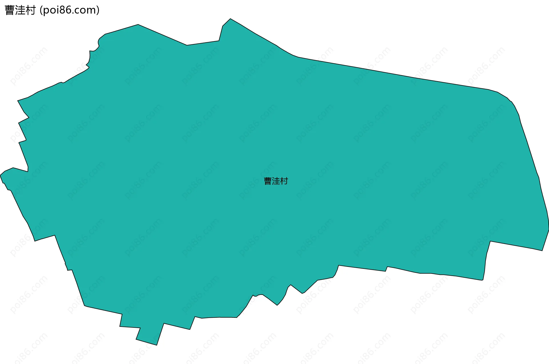 曹洼村边界地图