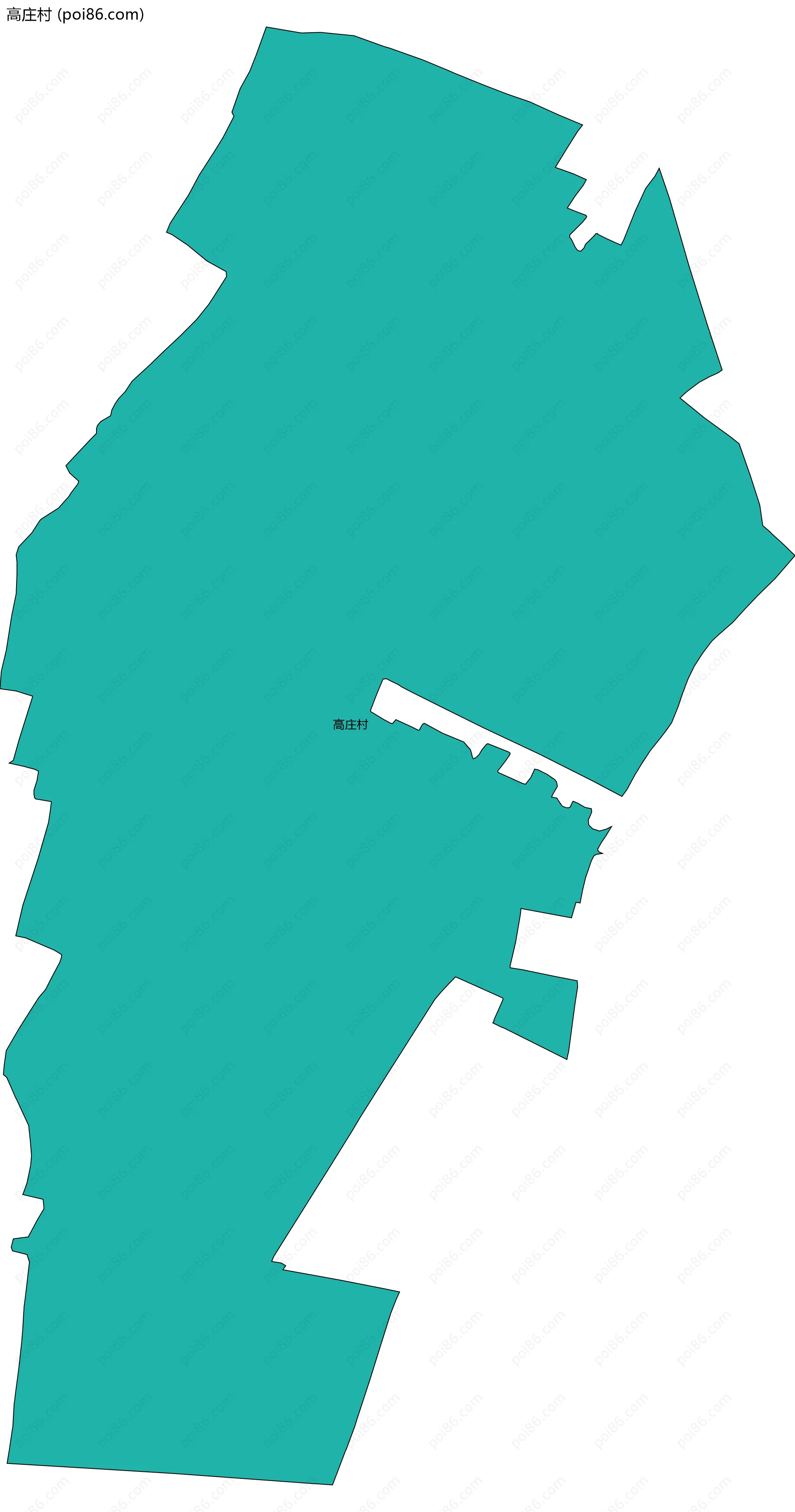 高庄村边界地图