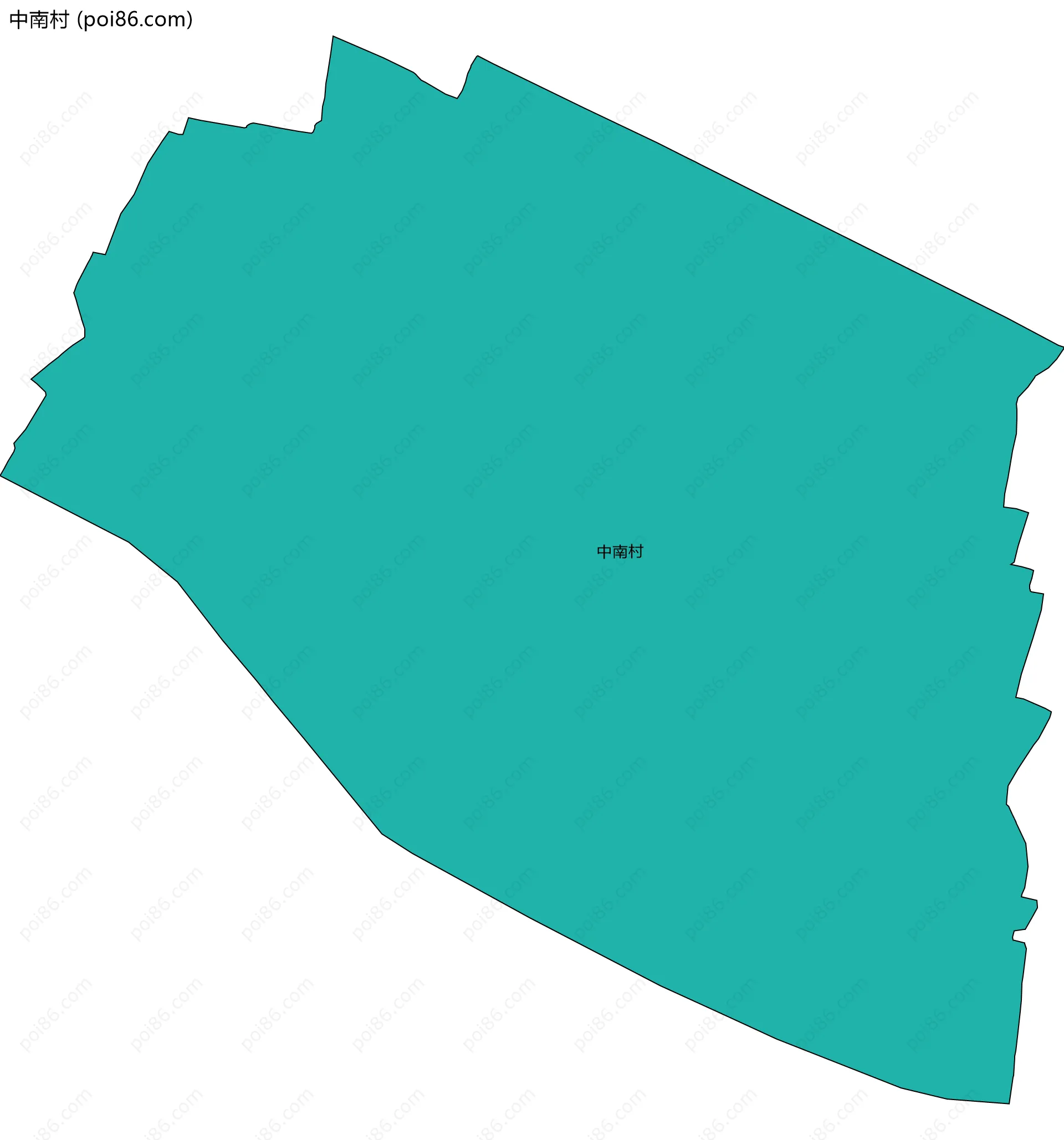 中南村边界地图