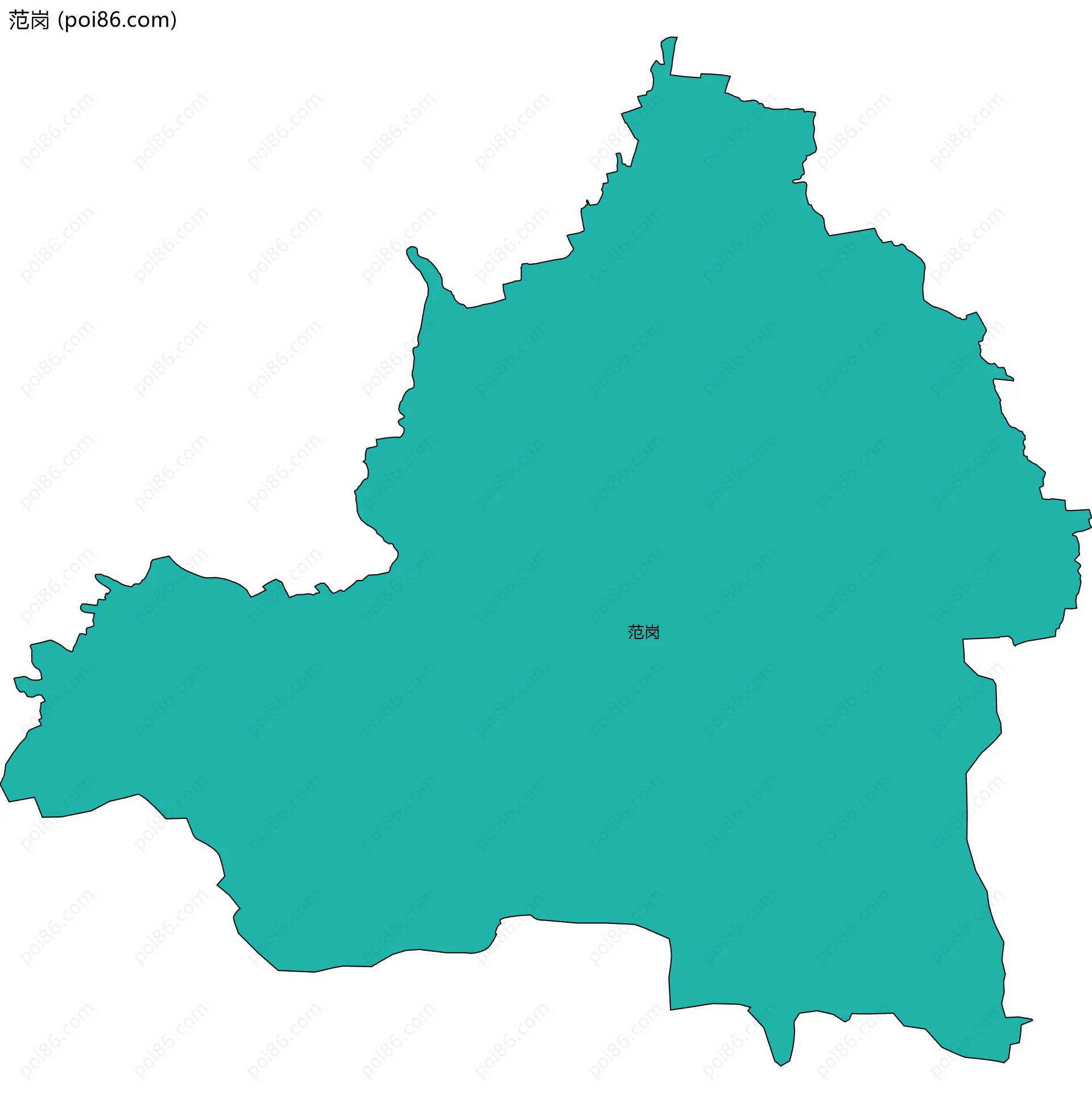 范岗边界地图