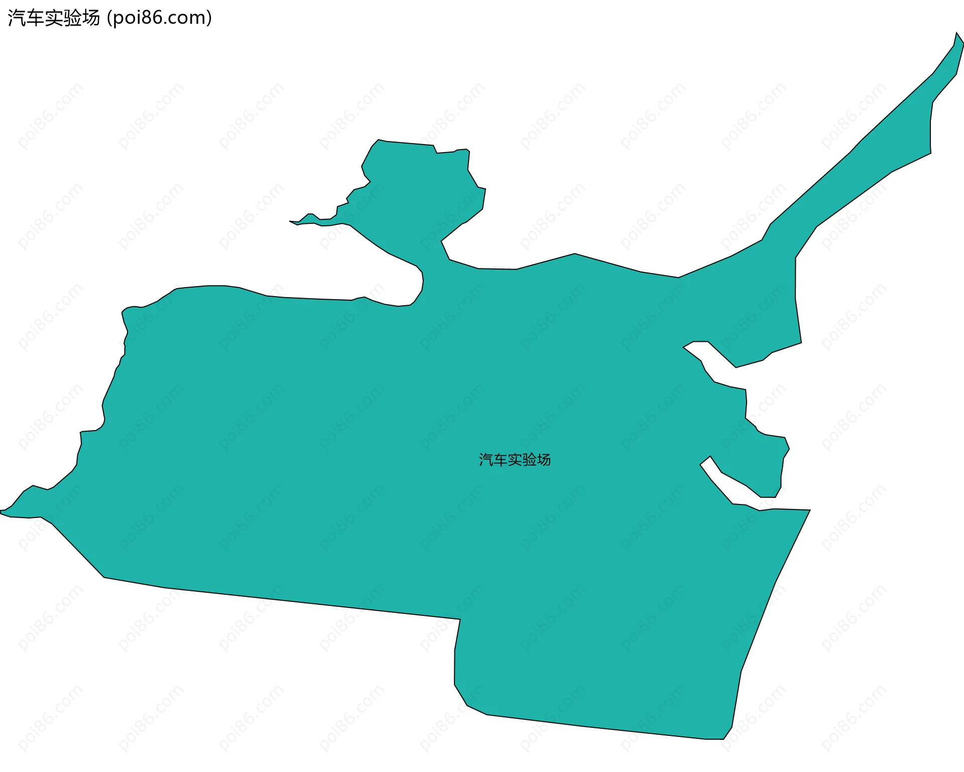 汽车实验场边界地图