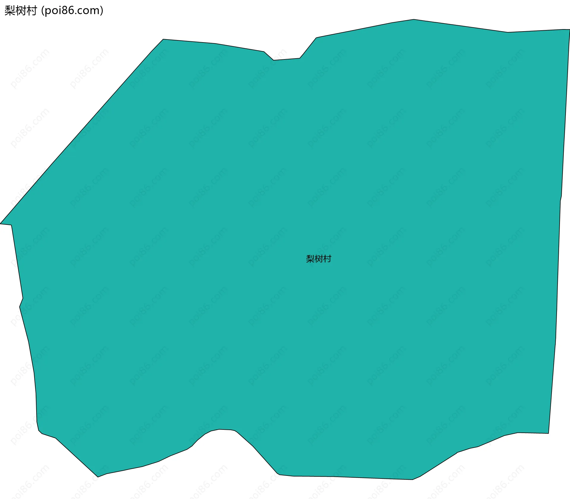 梨树村边界地图