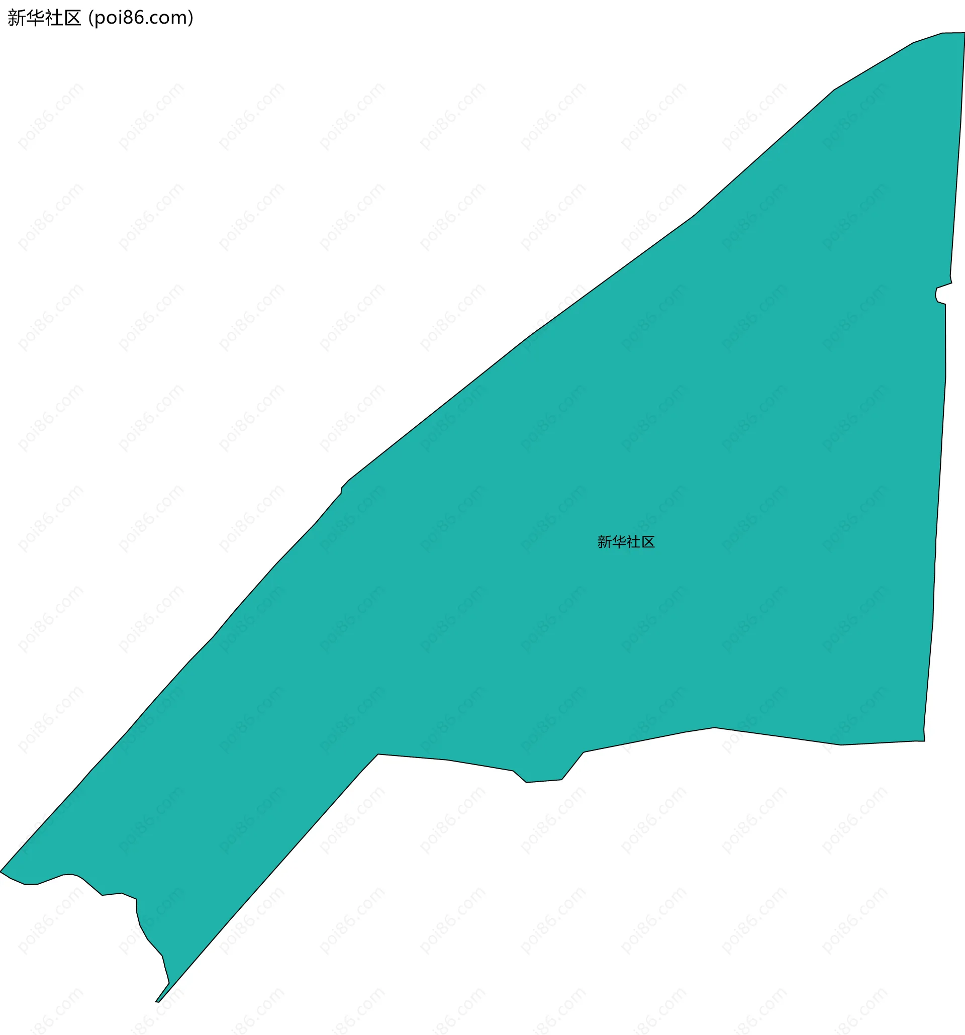 新华社区边界地图