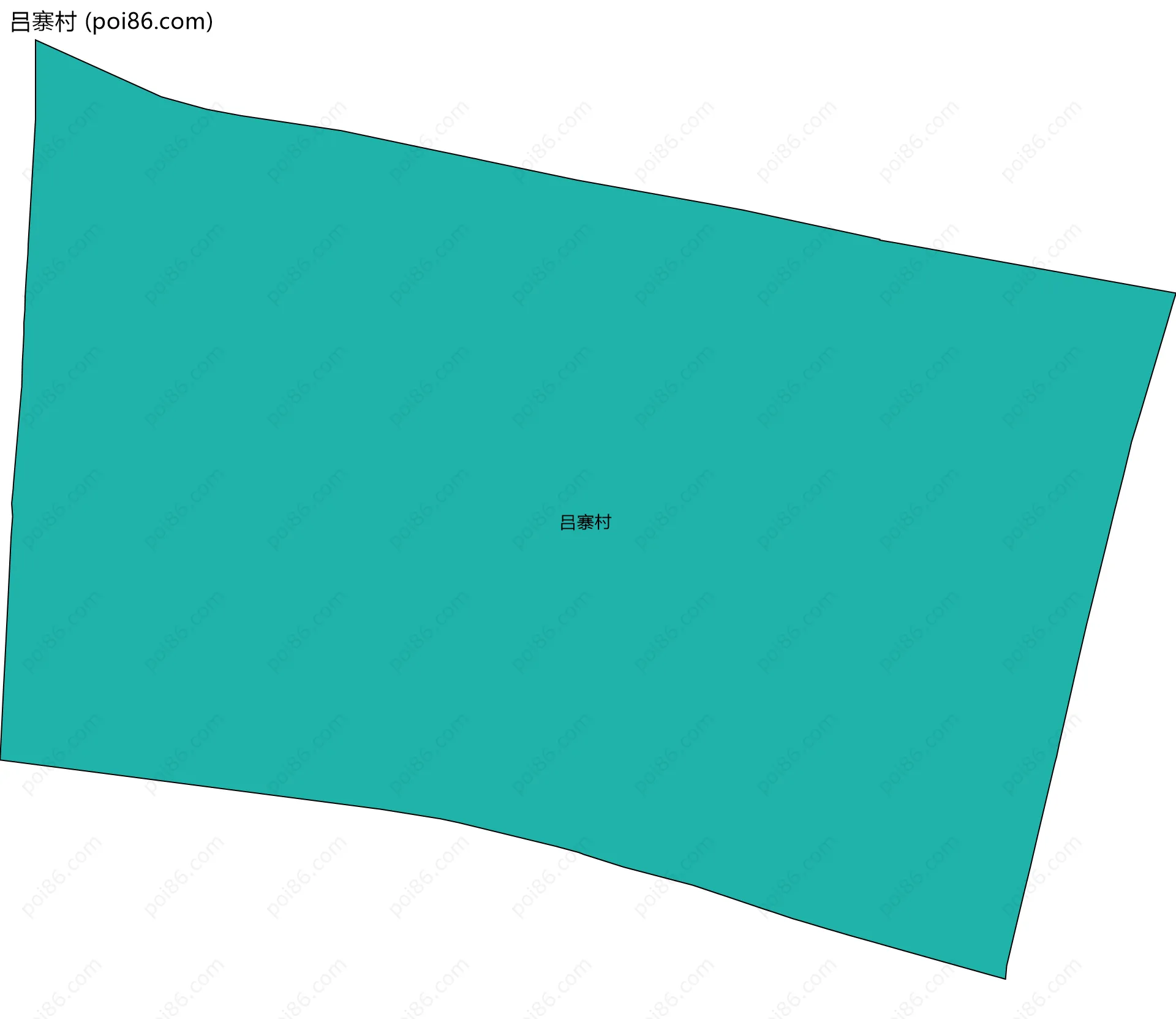 吕寨村边界地图