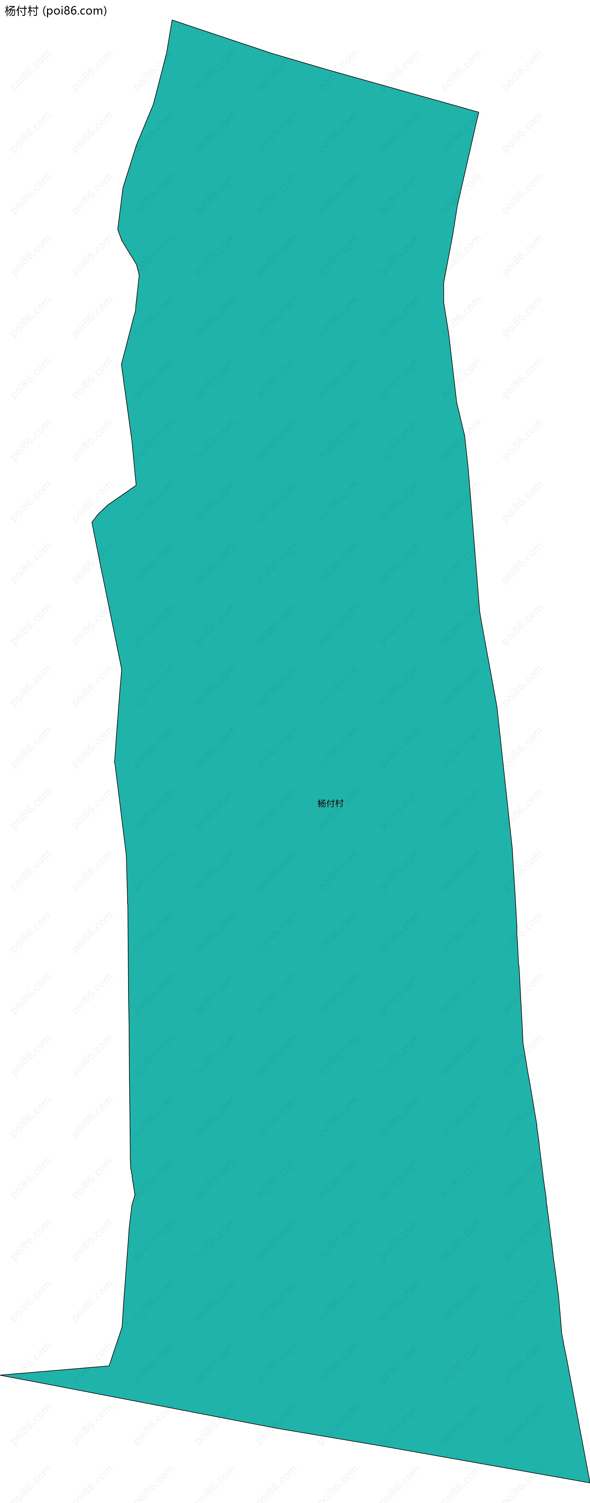 杨付村边界地图