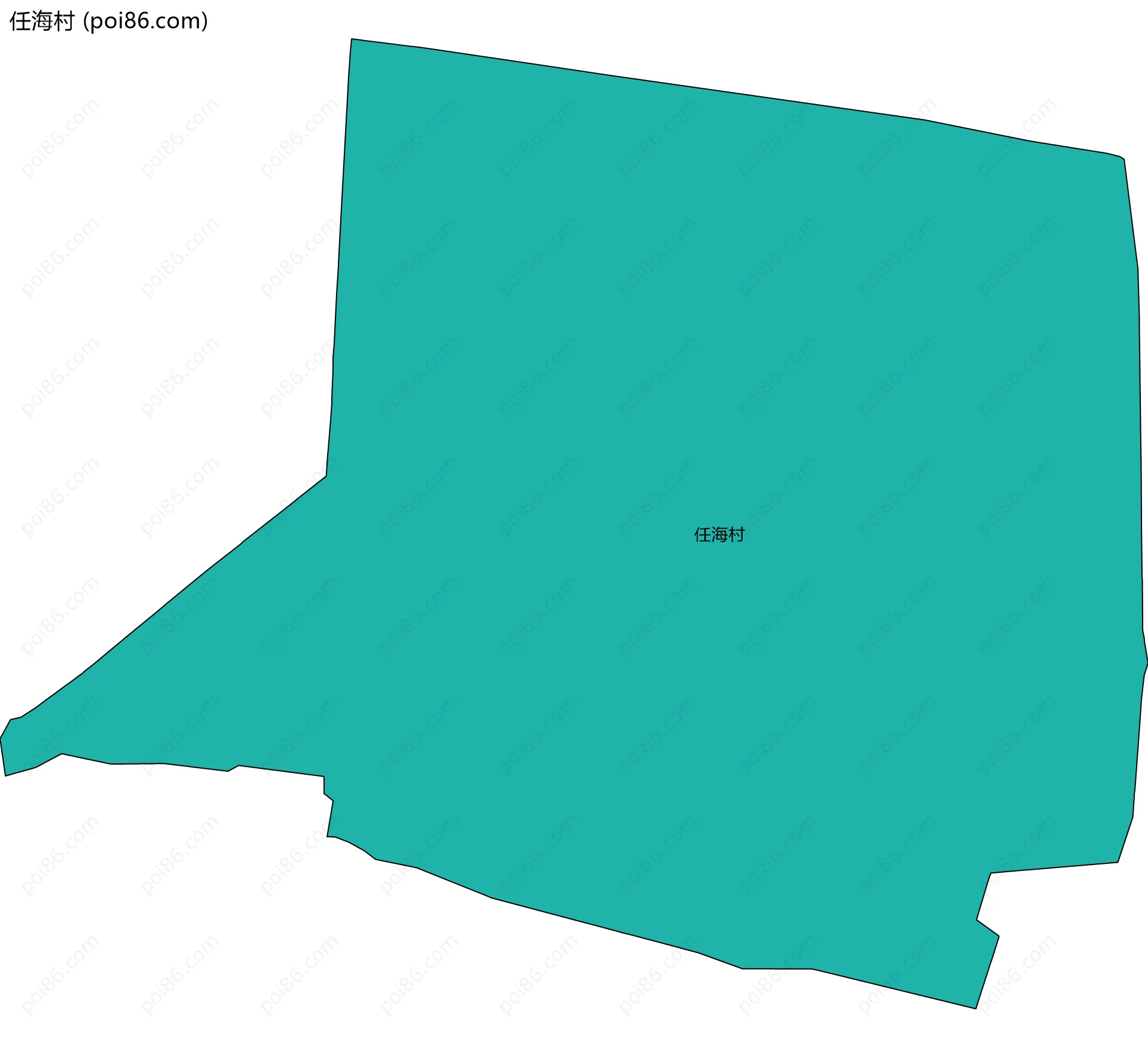 任海村边界地图