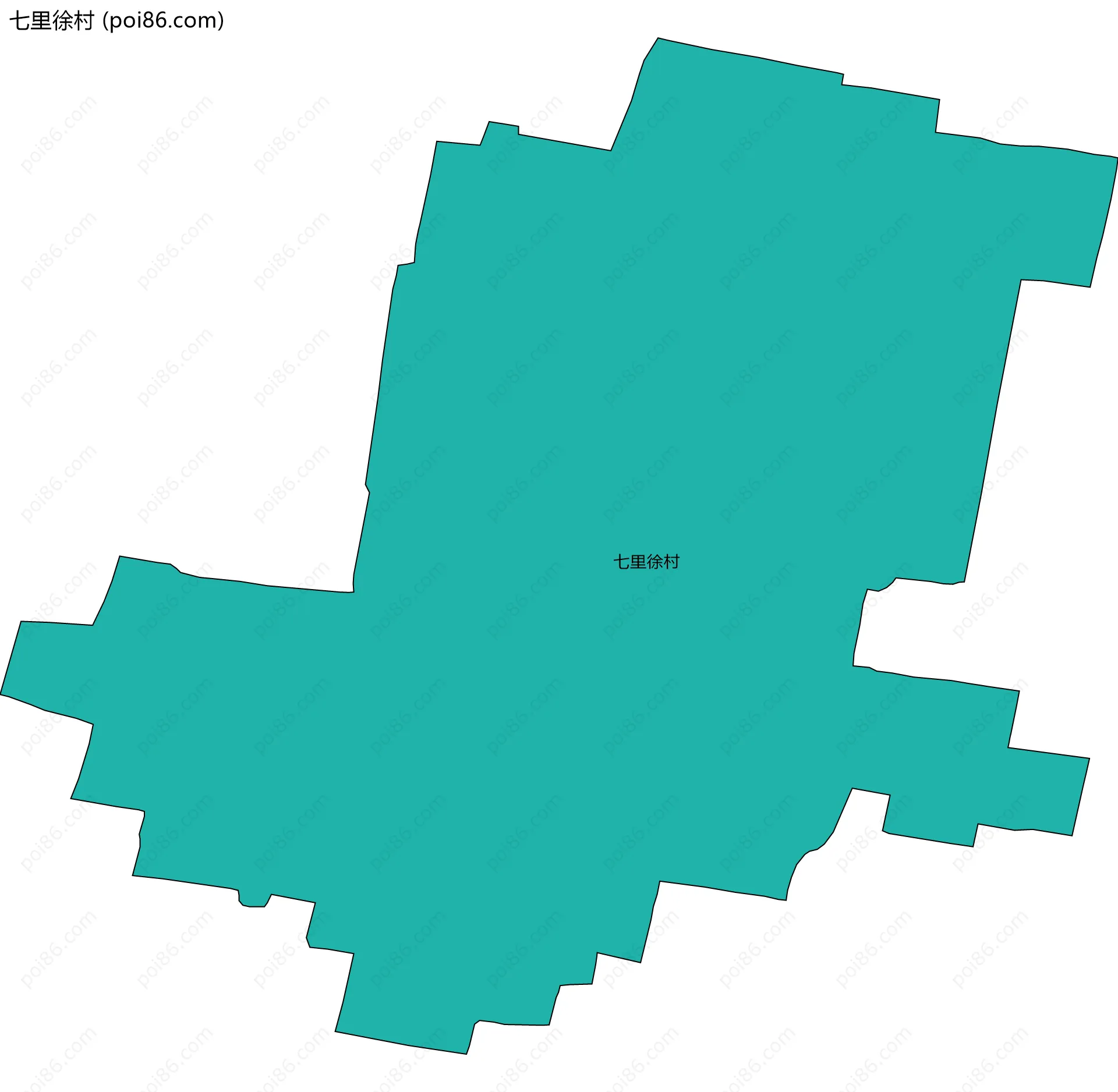 七里徐村边界地图