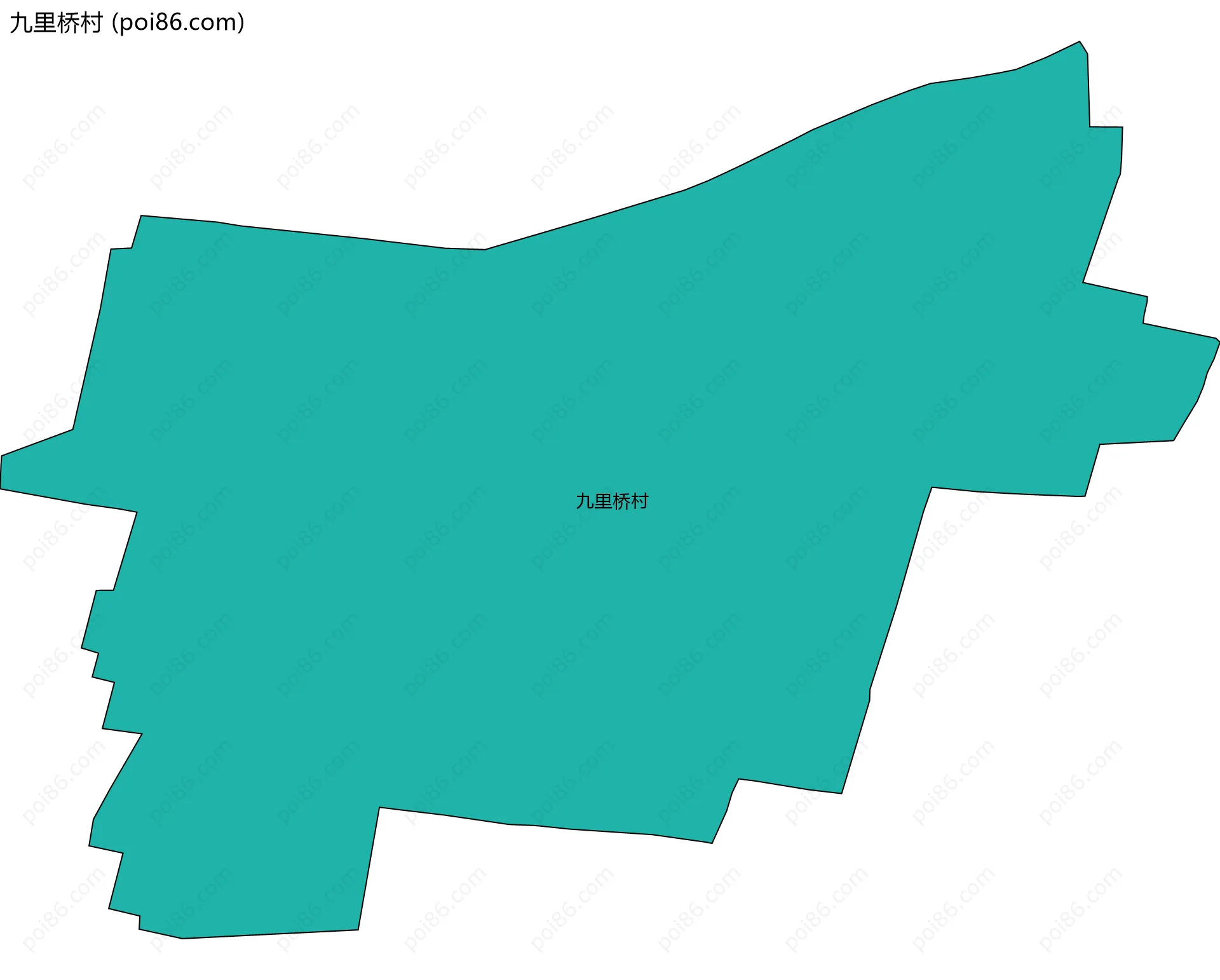 九里桥村边界地图
