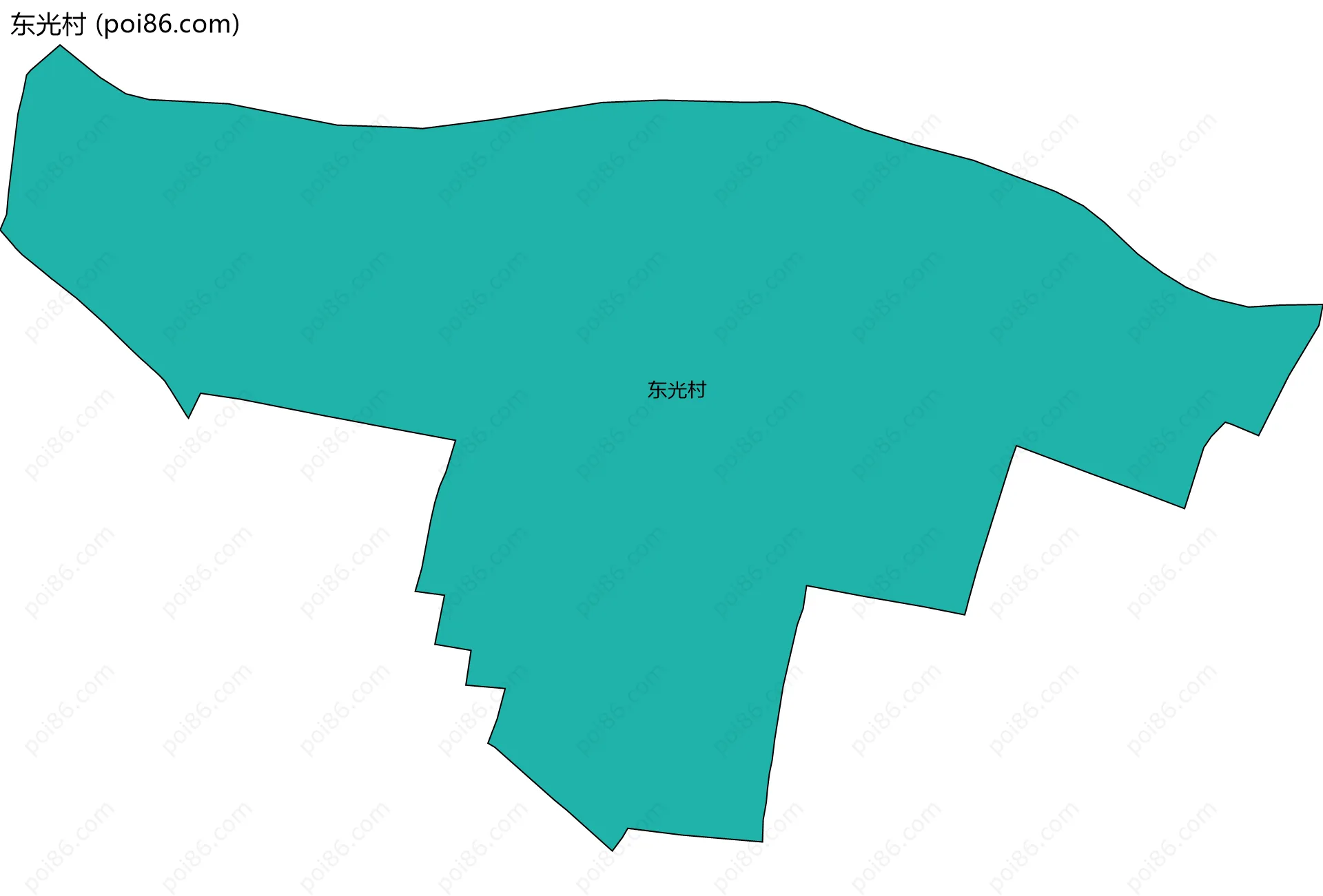 东光村边界地图