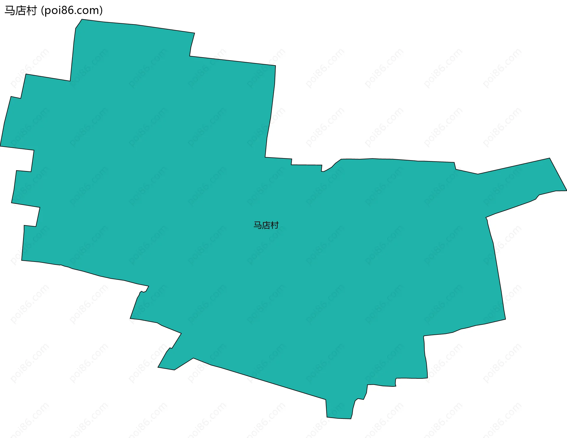 马店村边界地图