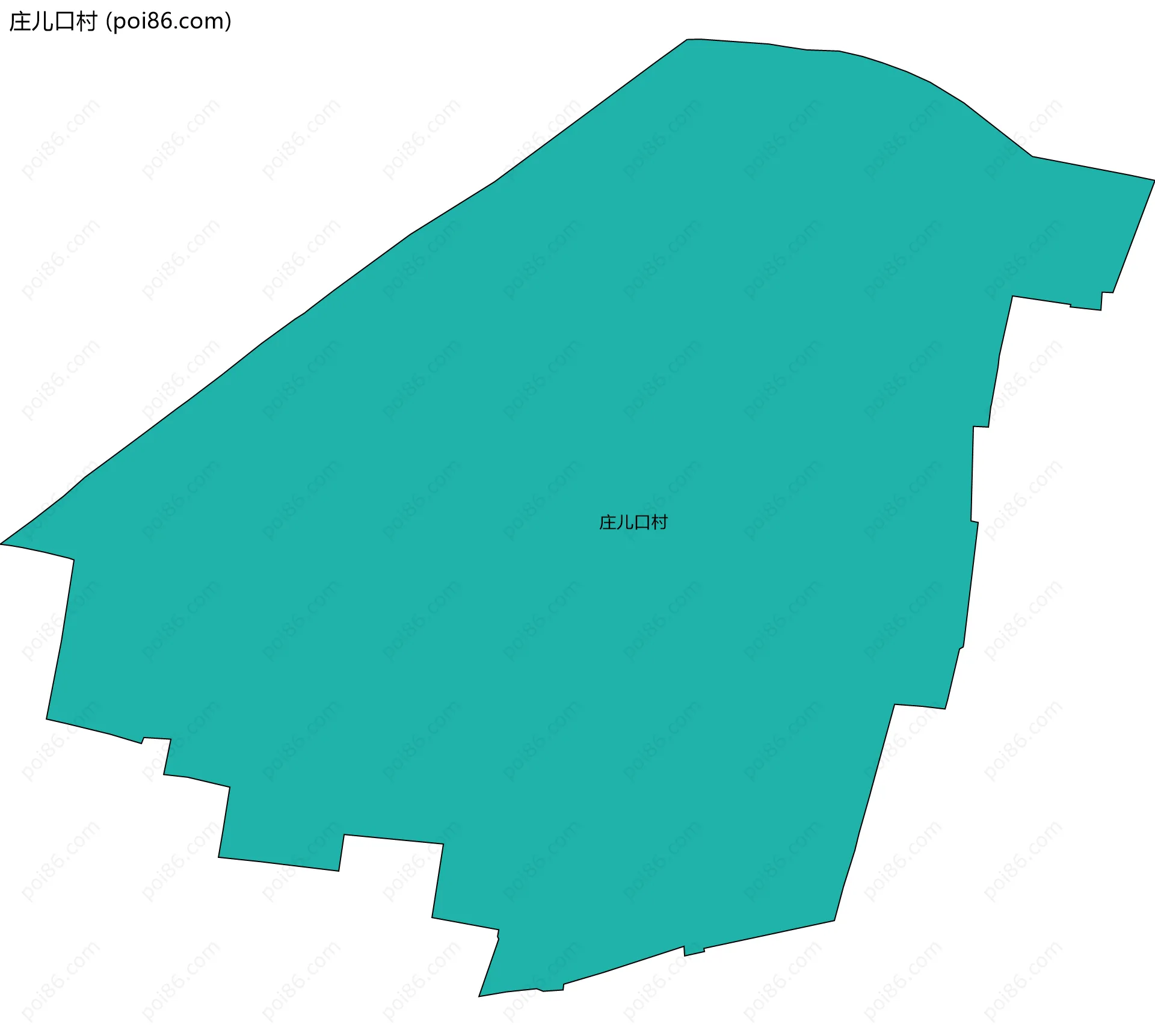 庄儿口村边界地图
