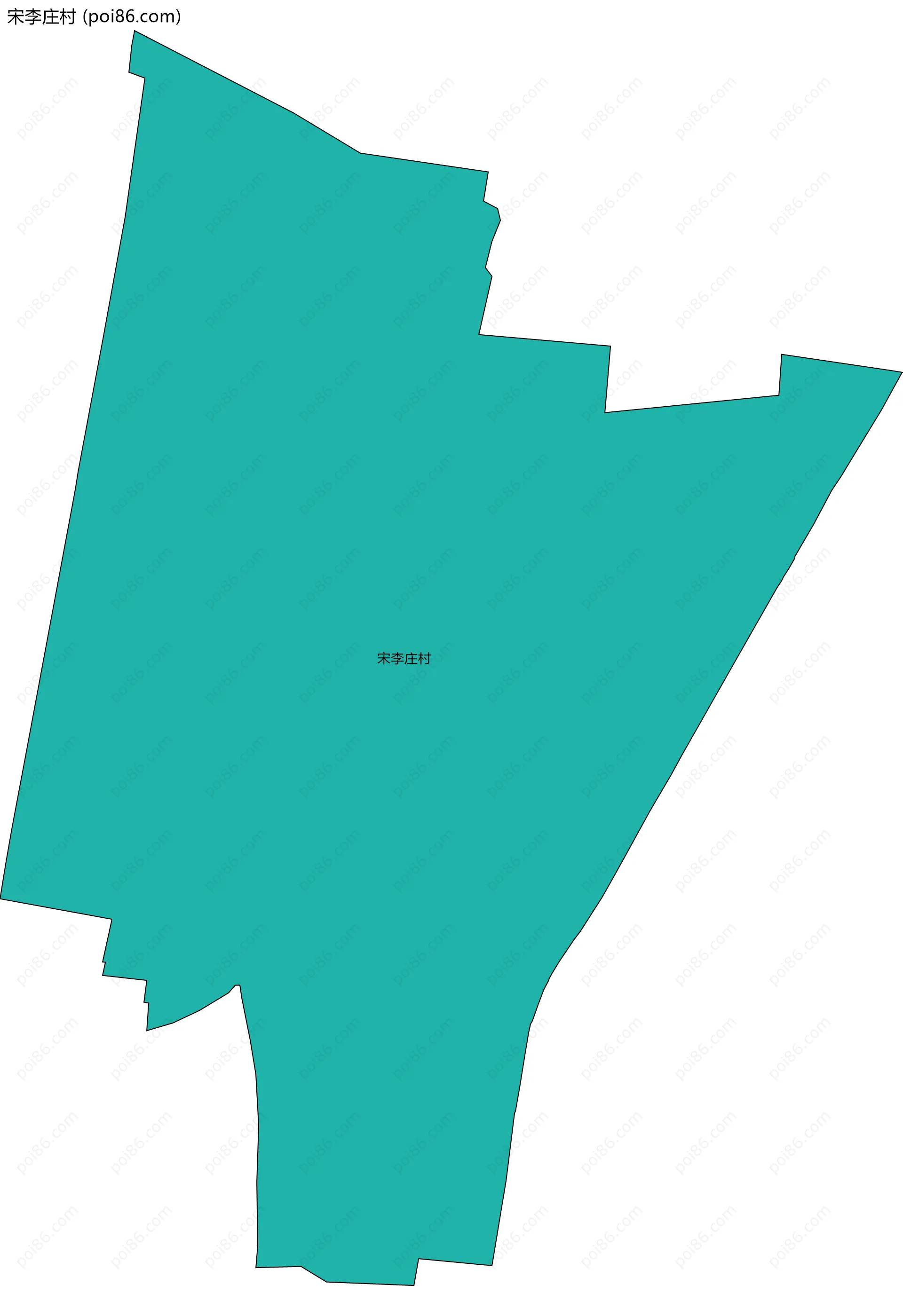 宋李庄村边界地图