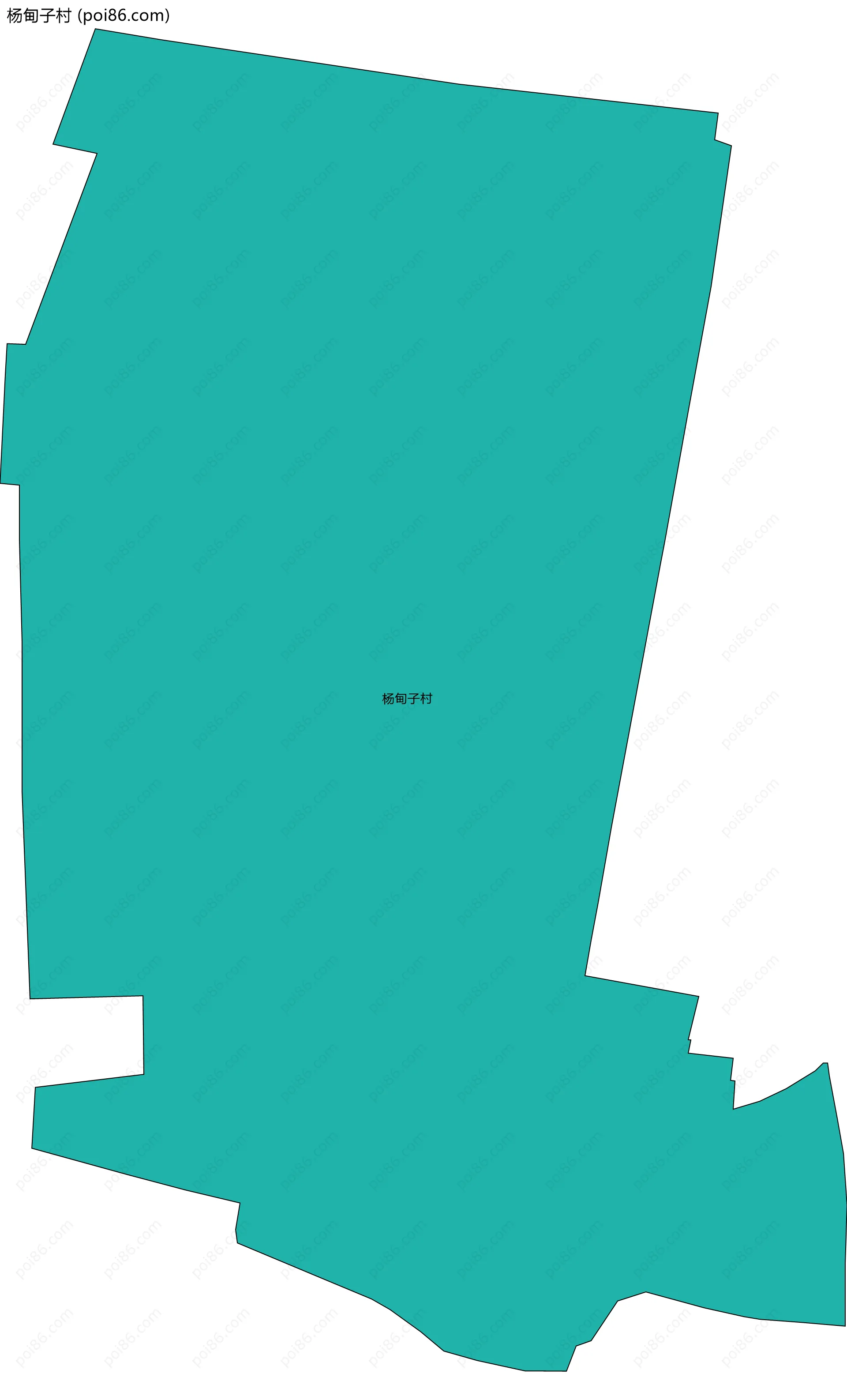 杨甸子村边界地图